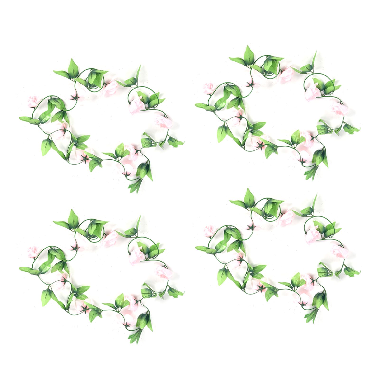 4Strips Artificial Roses Flower DIY Decorating Fake Flower for Wedding Garden view 3