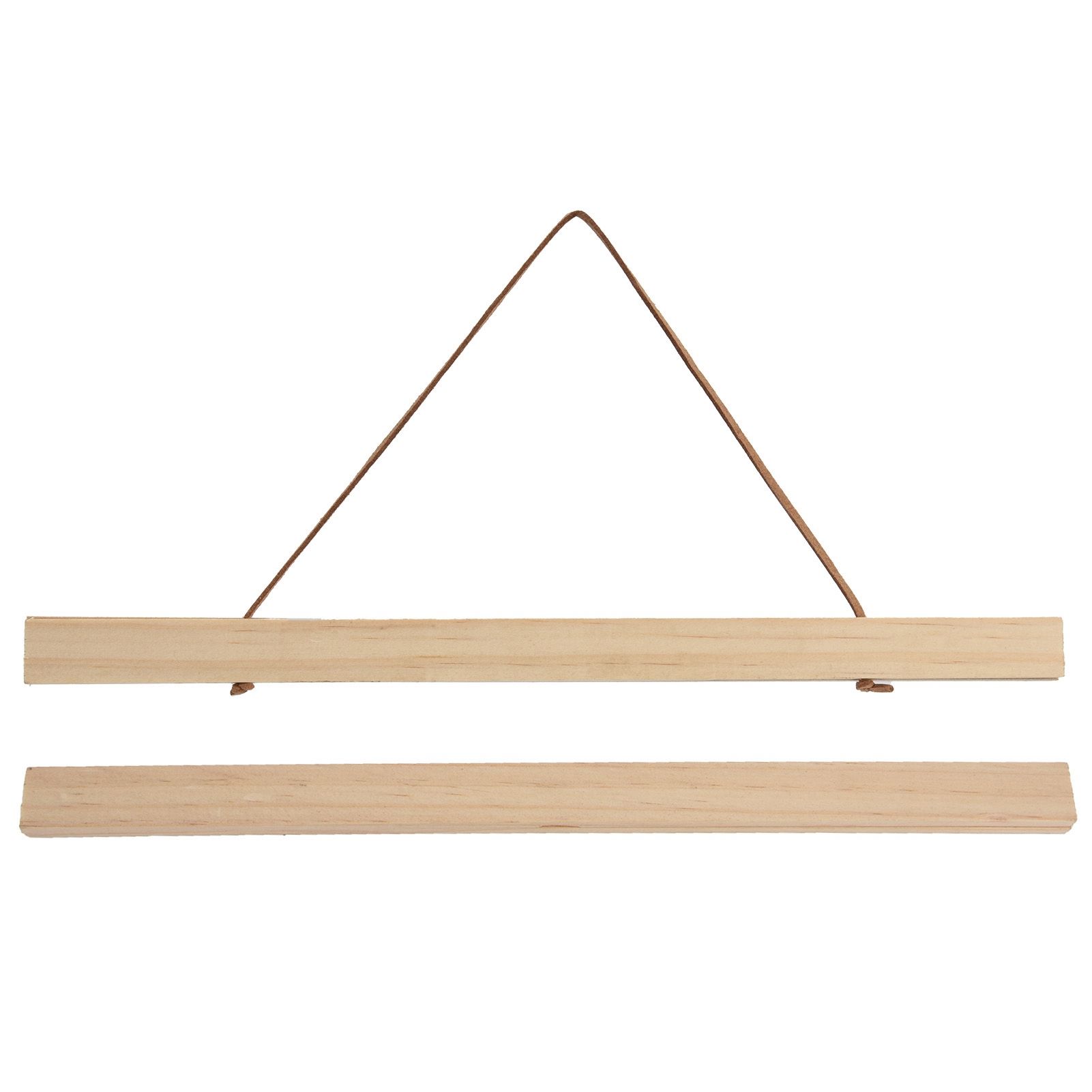 Wooden Poster Hanger DIY Magnetic Hanging Frame for view 2