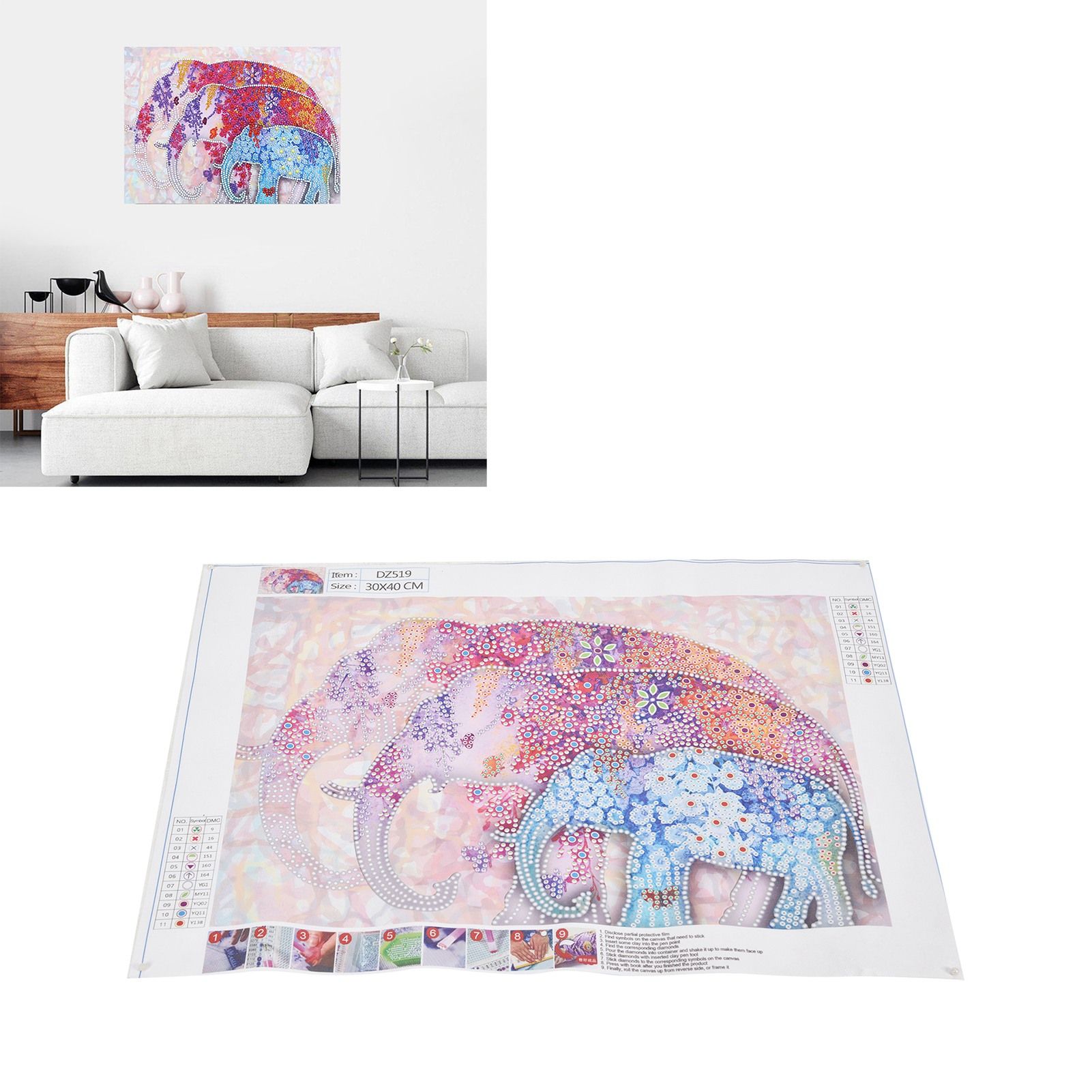 5D Diamond Painting Originality Indoor Decorating Painting Picture for Home view 12