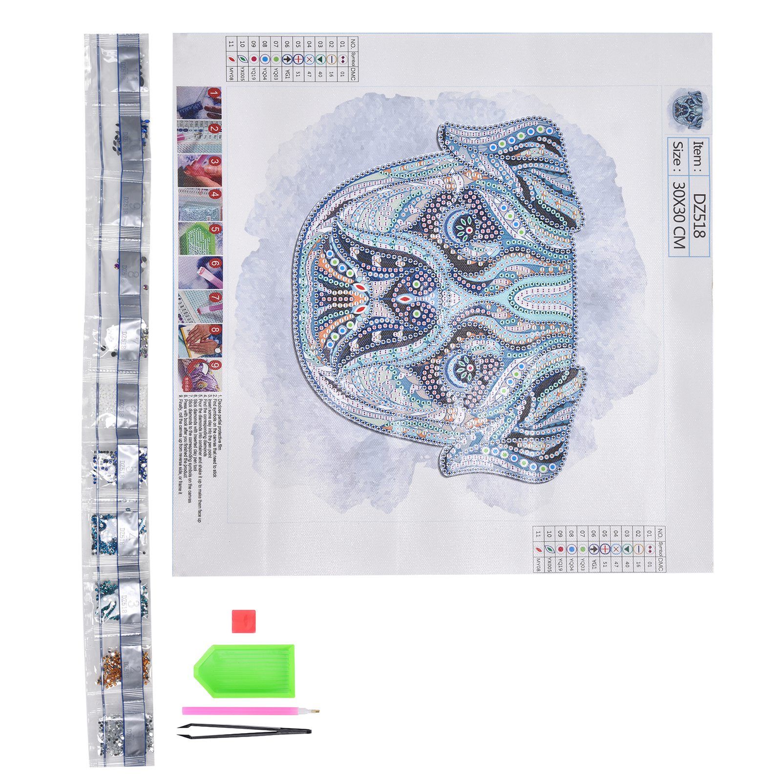 DIY Diamond Painting Picture Indoor Decorating Picture for Home Restaurant view 3