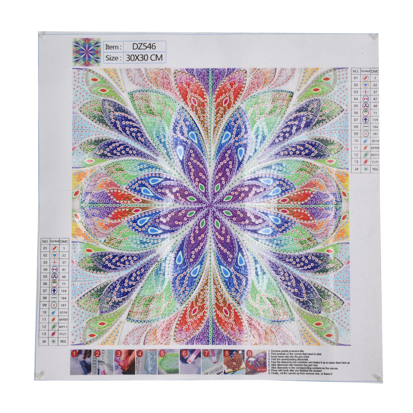 30x30cm Diamond Painting DIY Full Drill Diamond Painting for Living Room view 3