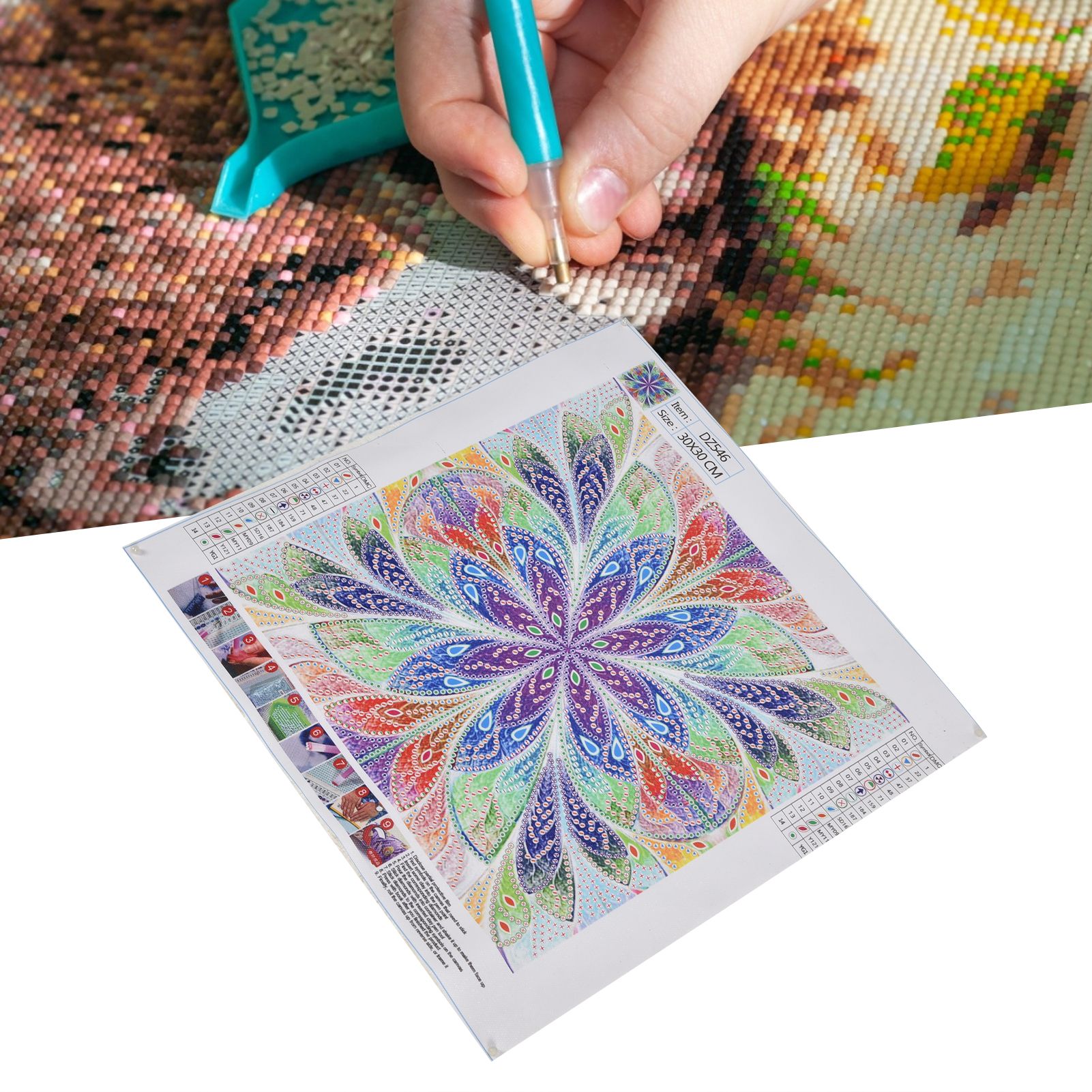 30x30cm Diamond Painting DIY Full Drill Diamond Painting for Living Room view 12