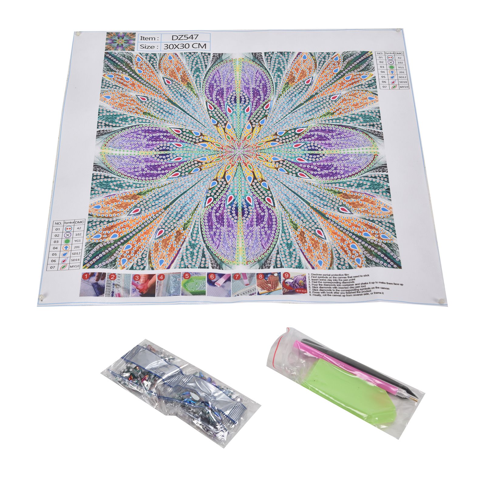 30x30cm Diamond Painting DIY Full Drill Diamond Painting for Living Room view 2