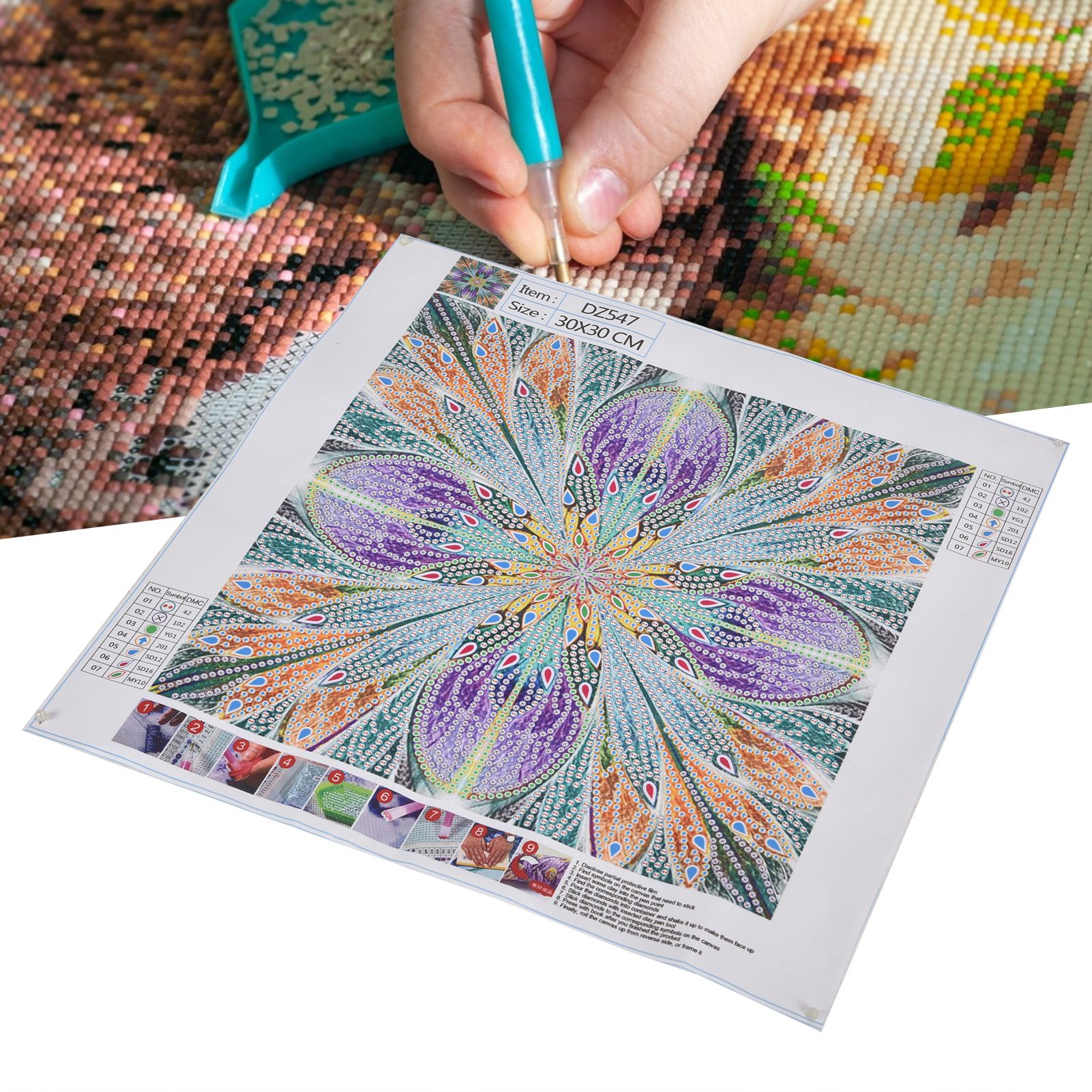 30x30cm Diamond Painting DIY Full Drill Diamond Painting for Living Room view 12