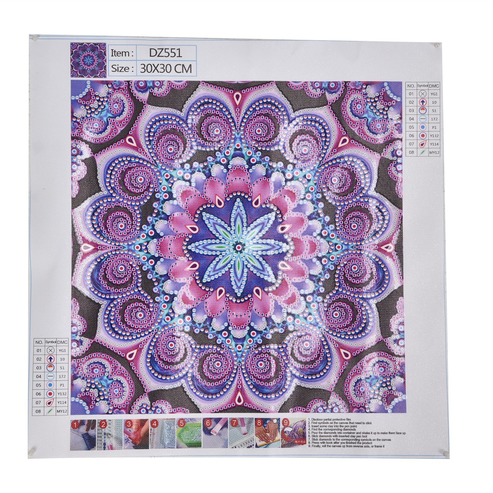 30x30cm Diamond Painting DIY Full Drill Diamond Painting for Living Room view 3