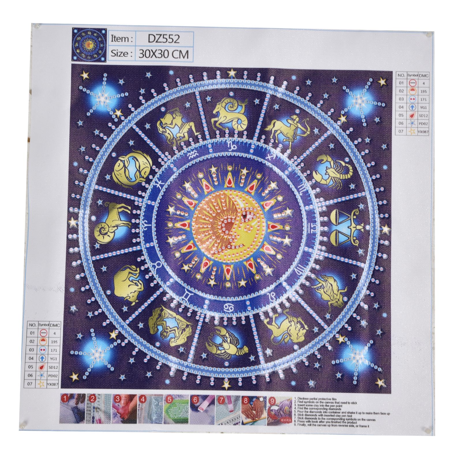 30x30cm Diamond Painting DIY Full Drill Diamond Painting for Living Room view 3