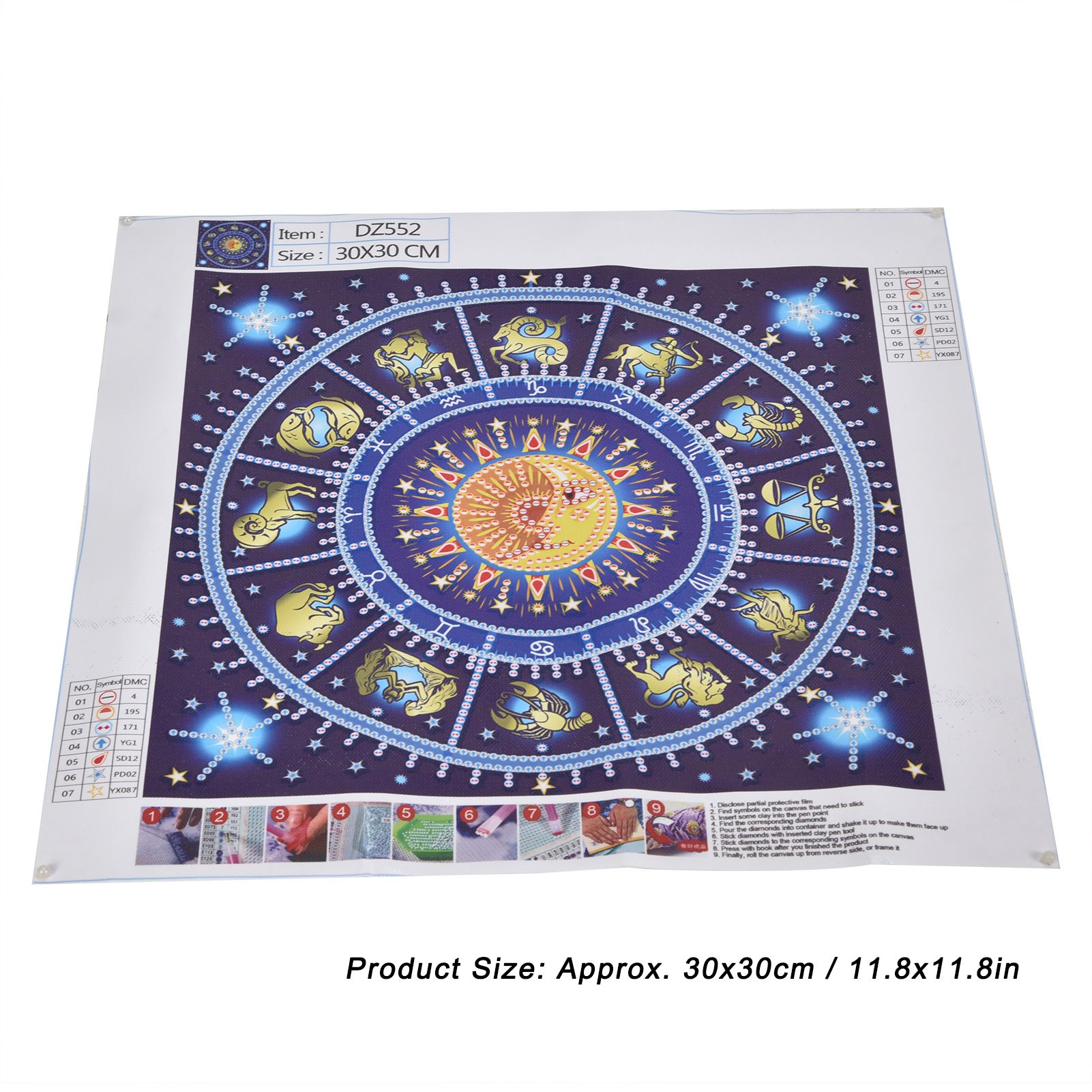 30x30cm Diamond Painting DIY Full Drill Diamond Painting for Living Room view 10