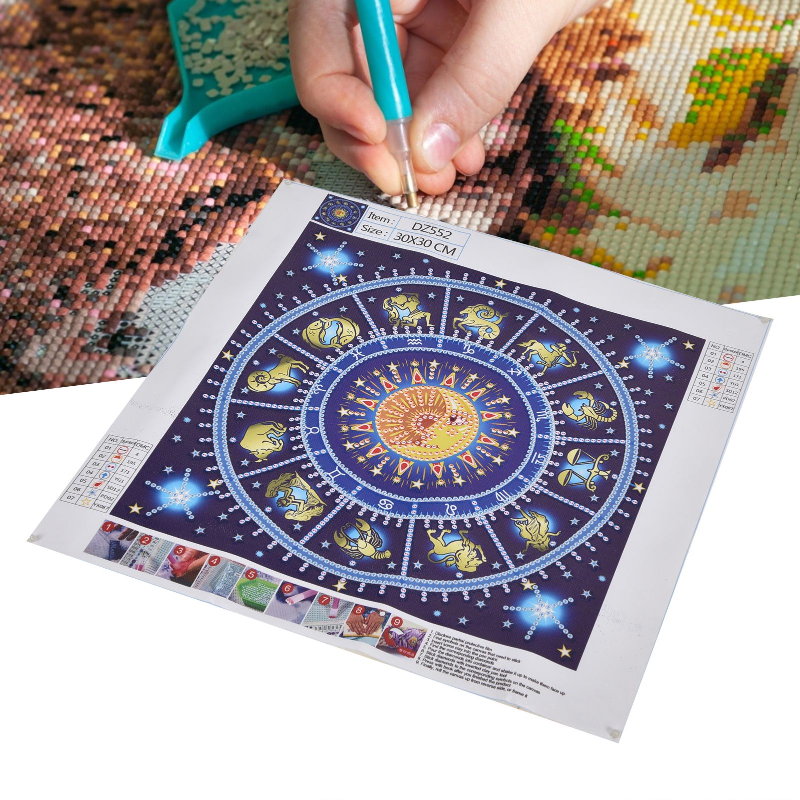 30x30cm Diamond Painting DIY Full Drill Diamond Painting for Living Room view 12