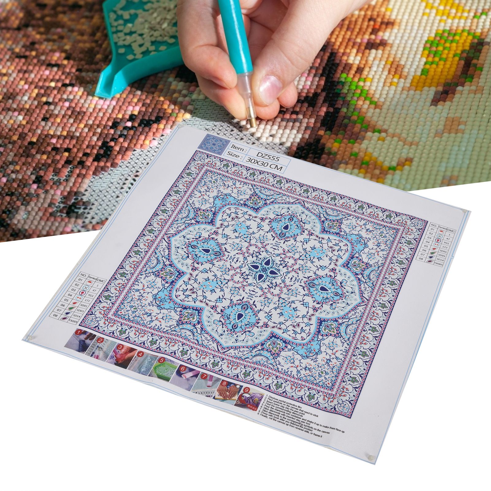 30x30cm Diamond Painting DIY Full Drill Diamond Painting for Living Room view 12