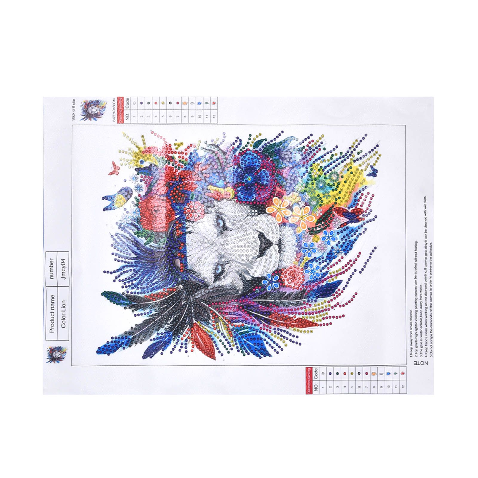30x40cm Diamond Painting Colorful Cross Stitch Full Drill Diamond Painting for view 5