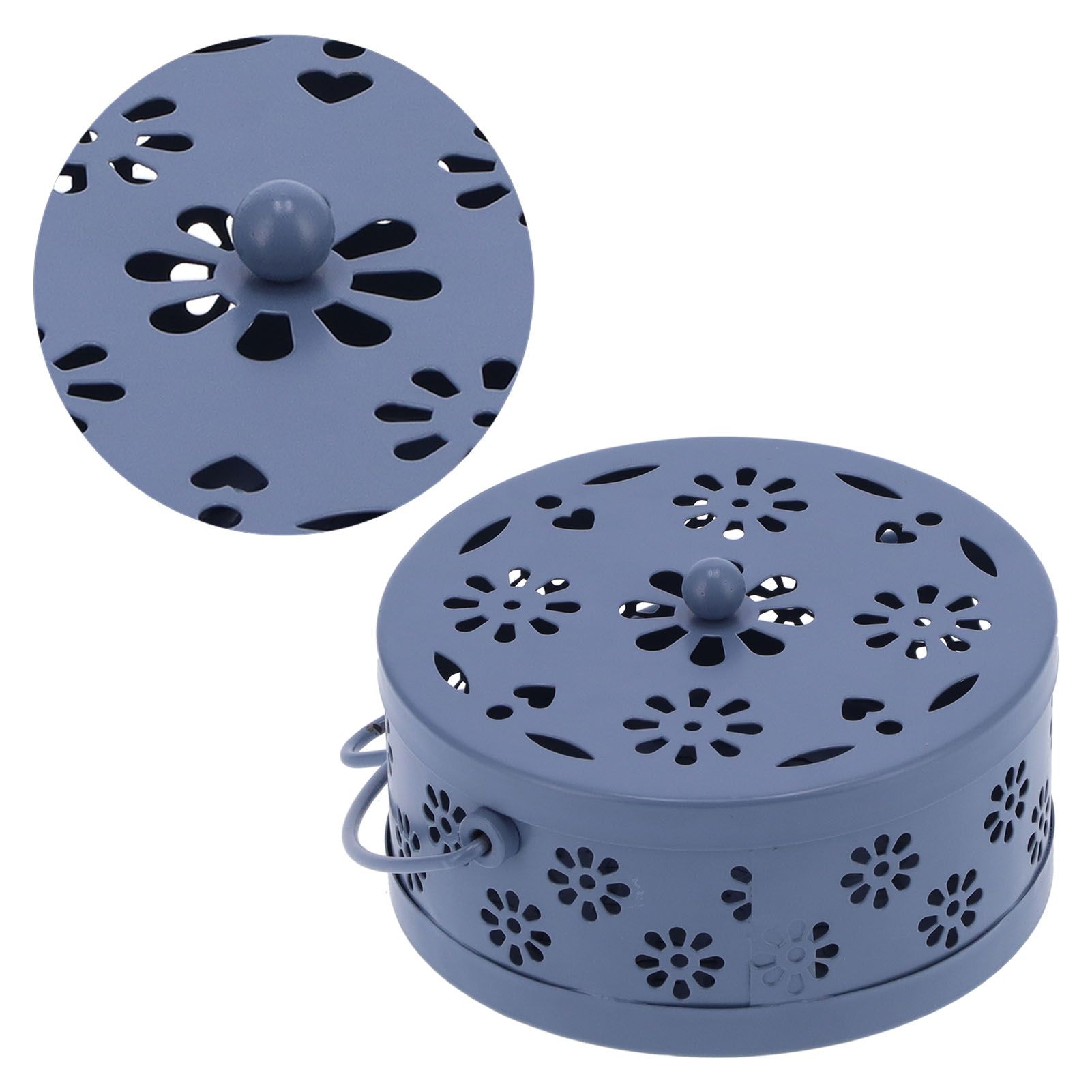 Mosquito Coil Holder Fireproof Portable Mosquito Incense Box with Cover for view 6