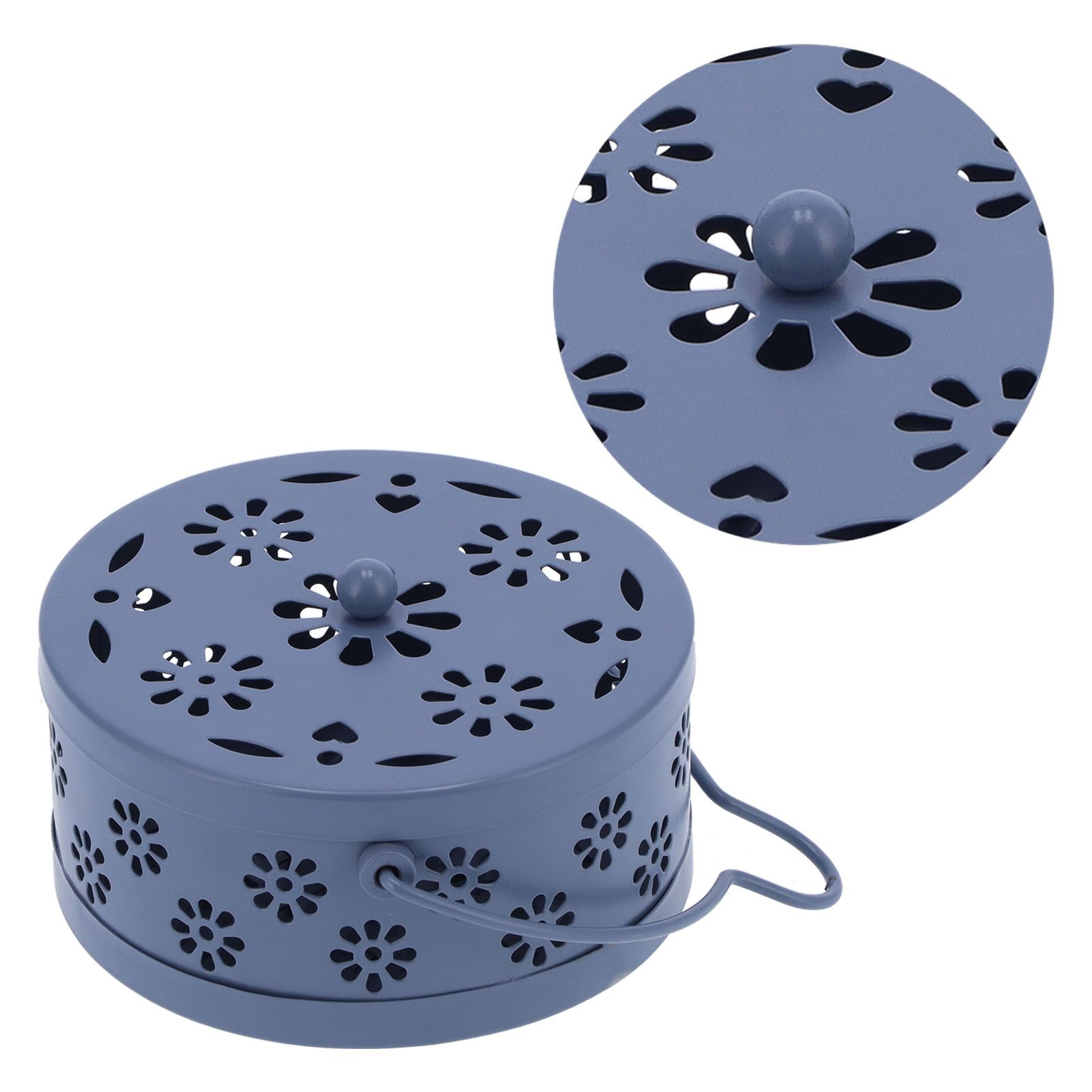 Mosquito Coil Holder Fireproof Portable Mosquito Incense Box with Cover for view 9