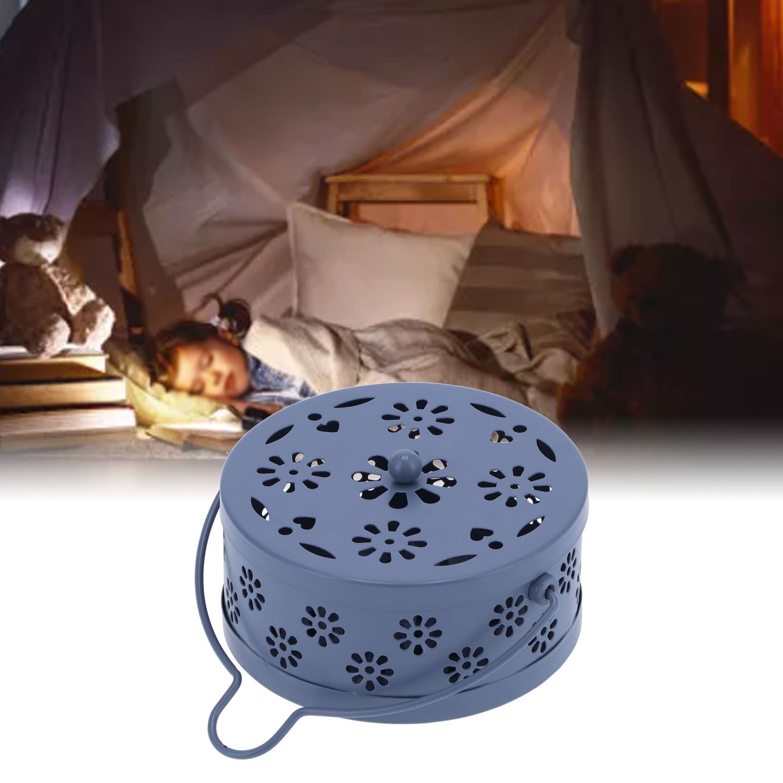 Mosquito Coil Holder Fireproof Portable Mosquito Incense Box with Cover for view 11