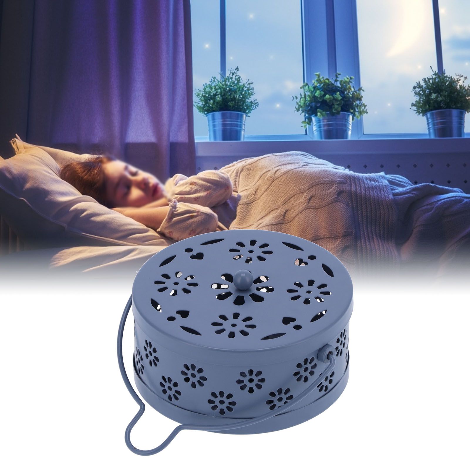 Mosquito Coil Holder Fireproof Portable Mosquito Incense Box with Cover for view 12