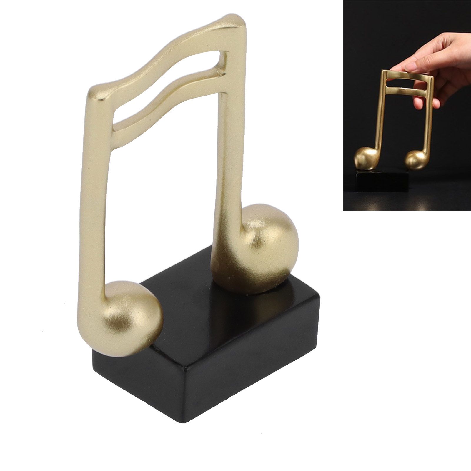 Music Note Statue Nordic Modern Small Ornaments Minimalist Music Symbol Sculpture view 12