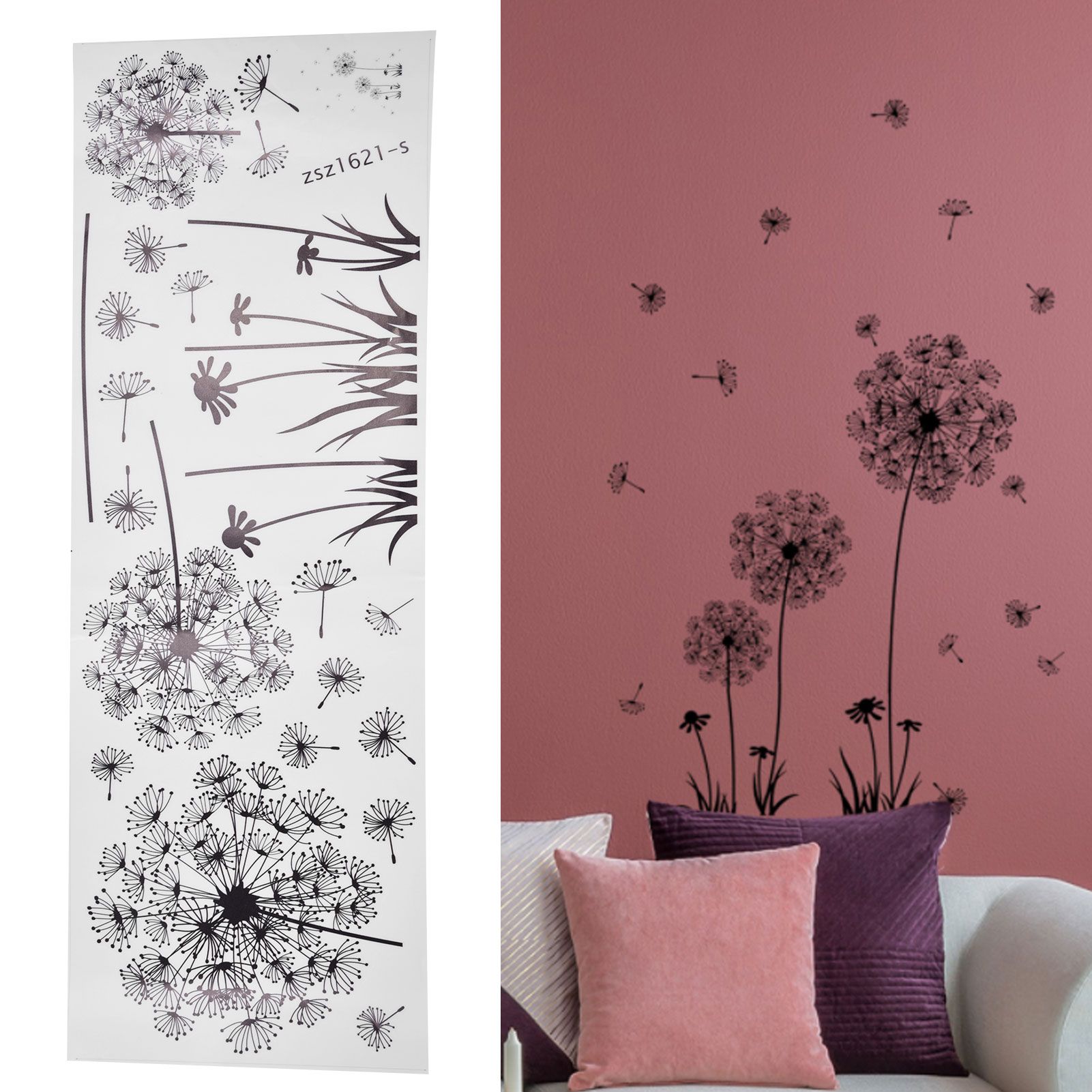 Wall Sticker PVC SelfAdhesive Living Room Study Office Background Wall view 12