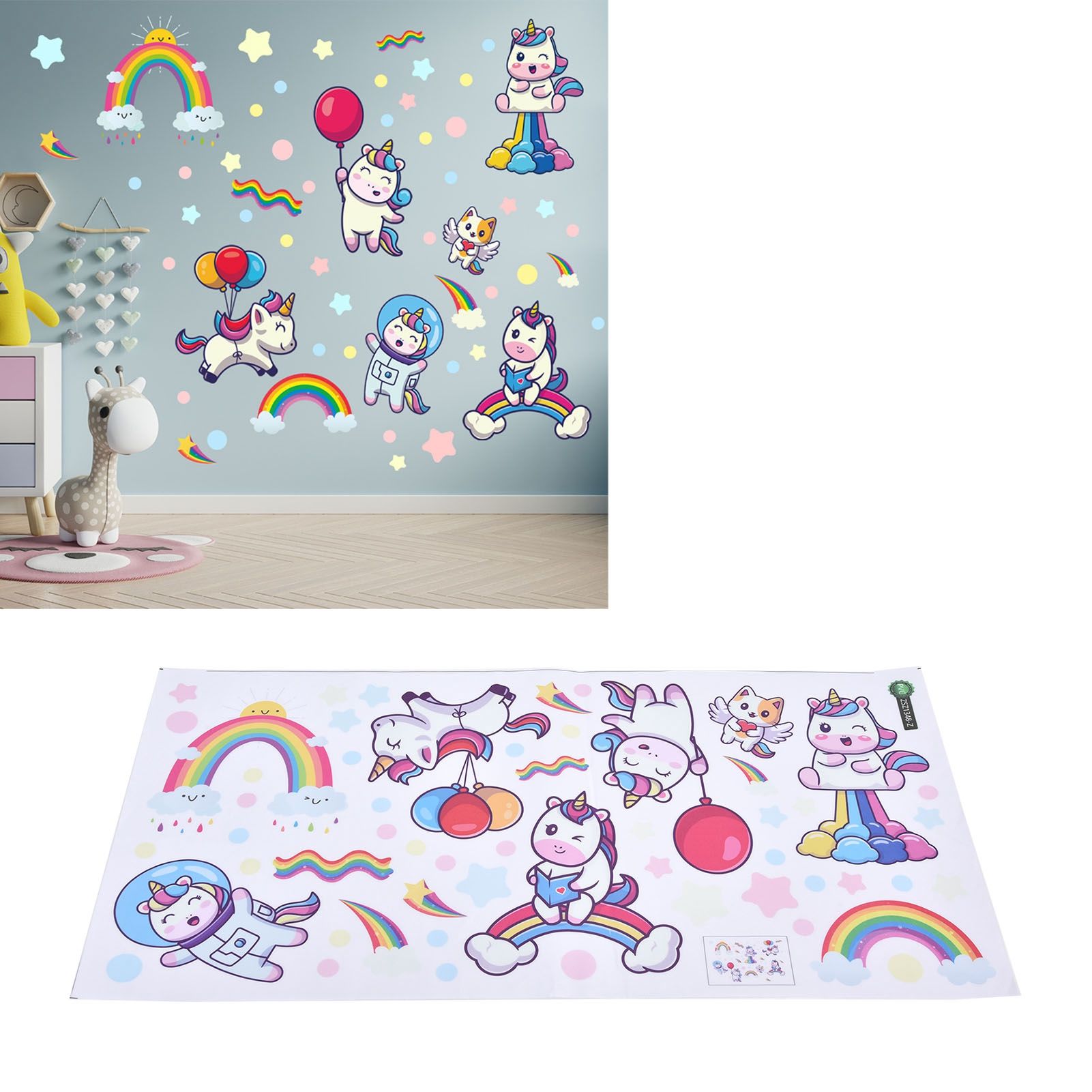Wall Sticker PVC Material SelfAdhesive Cartoon Wall Stickers for Living Room view 12