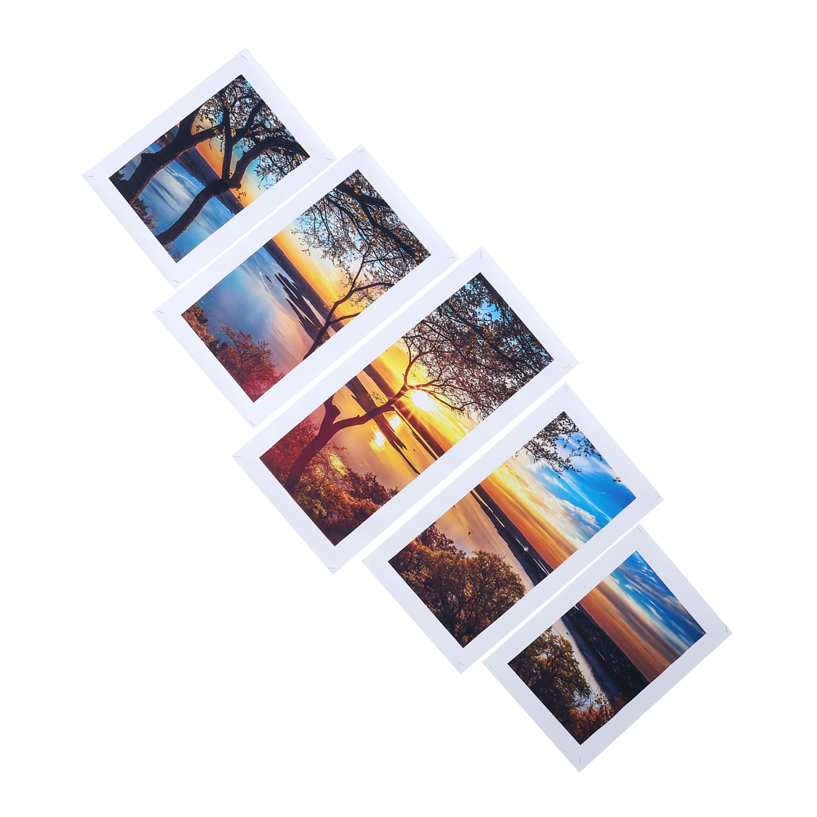 5Pcs Wall Art Painting Innovative Lake Sunset Landscape Painting Interior view 3