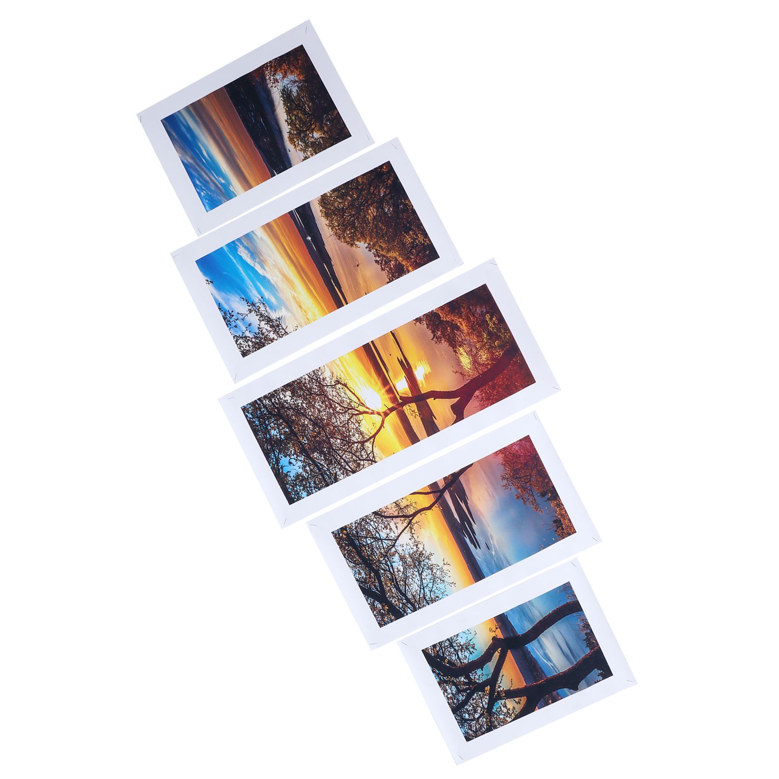 5Pcs Wall Art Painting Innovative Lake Sunset Landscape Painting Interior view 4