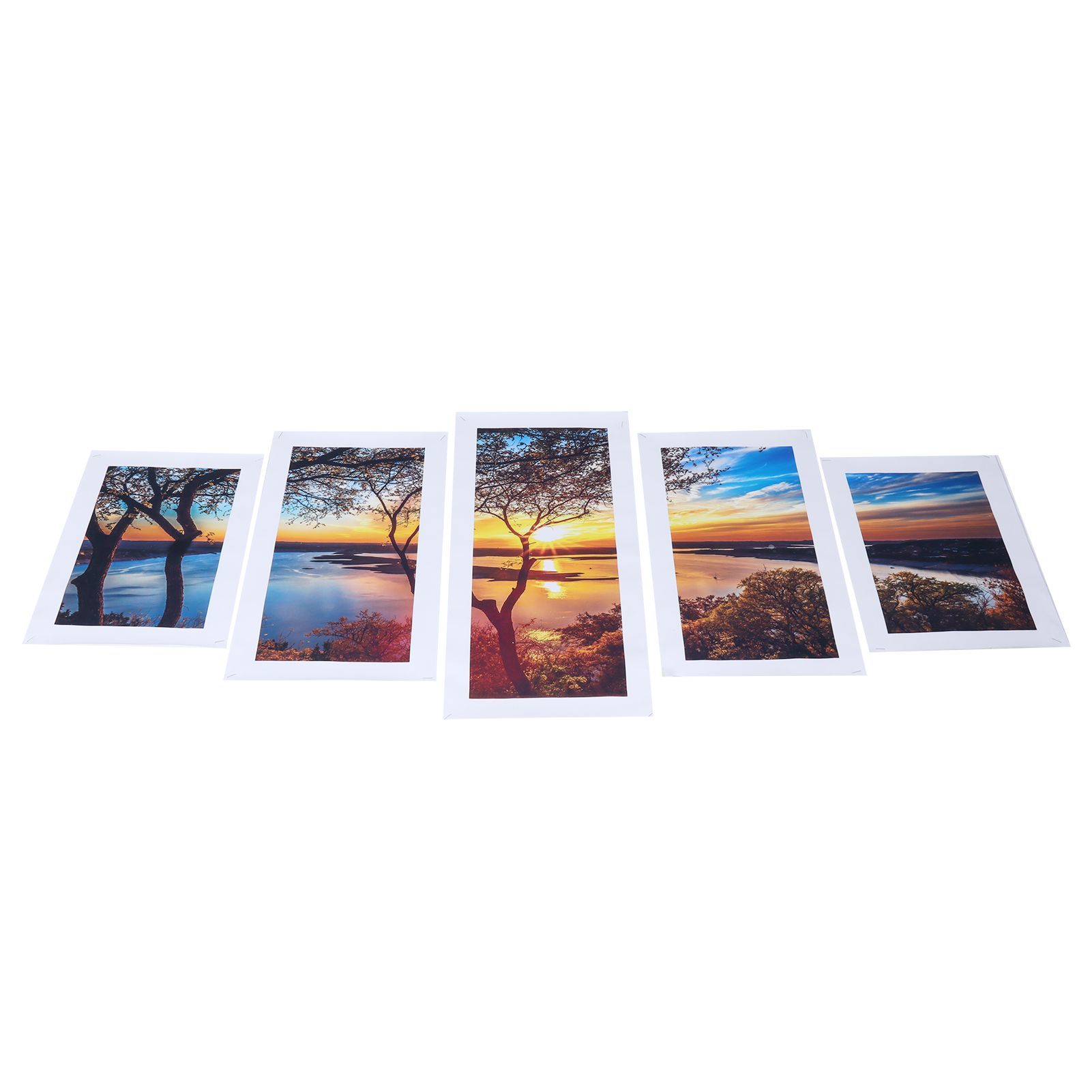 5Pcs Wall Art Painting Innovative Lake Sunset Landscape Painting Interior view 6