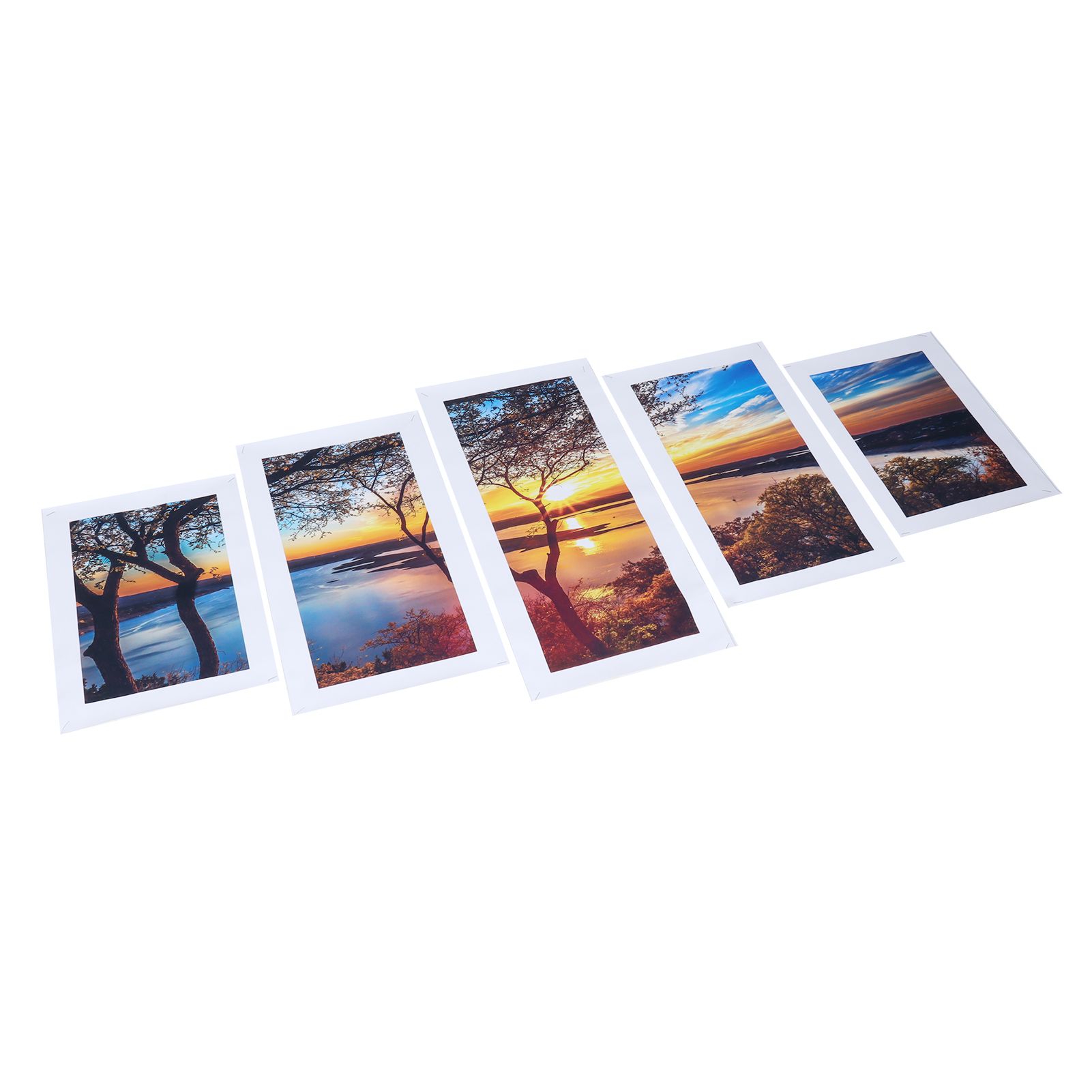 5Pcs Wall Art Painting Innovative Lake Sunset Landscape Painting Interior view 7