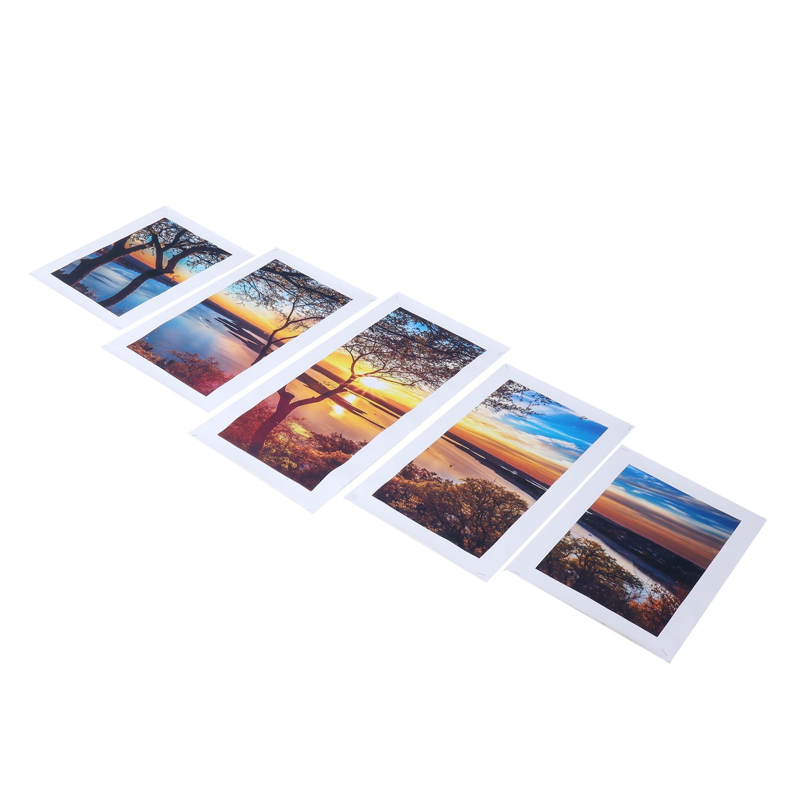 5Pcs Wall Art Painting Innovative Lake Sunset Landscape Painting Interior view 9