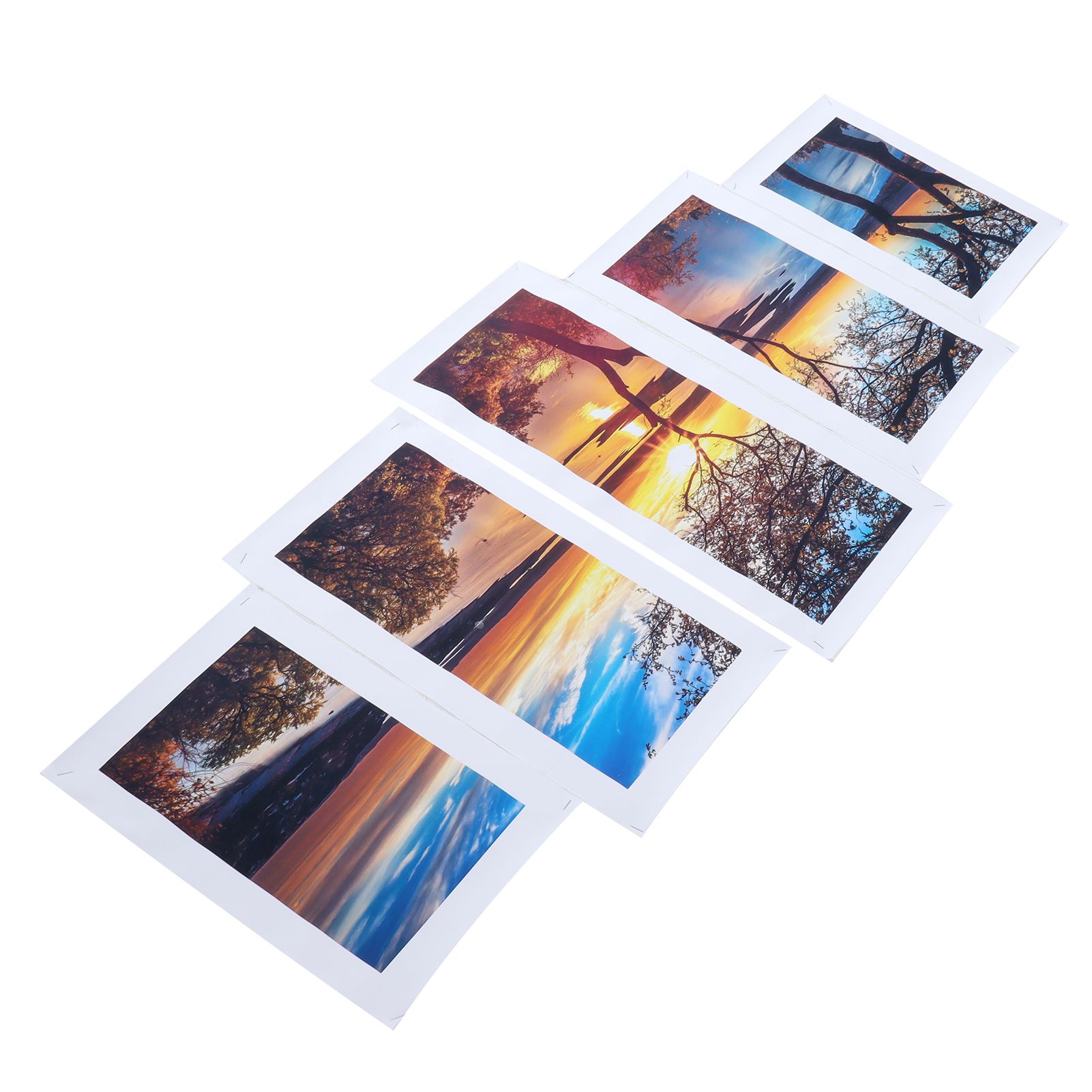 5Pcs Wall Art Painting Innovative Lake Sunset Landscape Painting Interior view 10