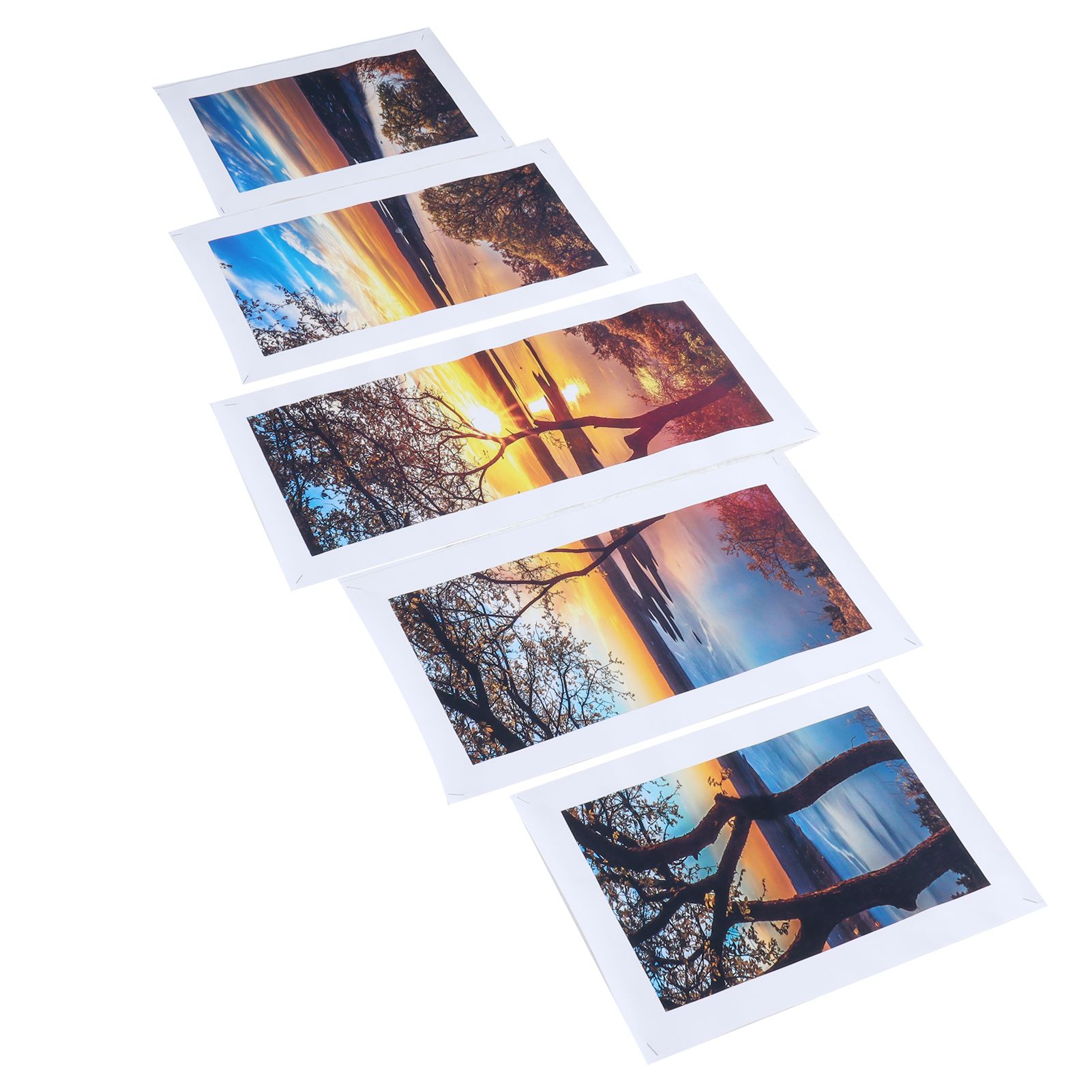 5Pcs Wall Art Painting Innovative Lake Sunset Landscape Painting Interior view 11