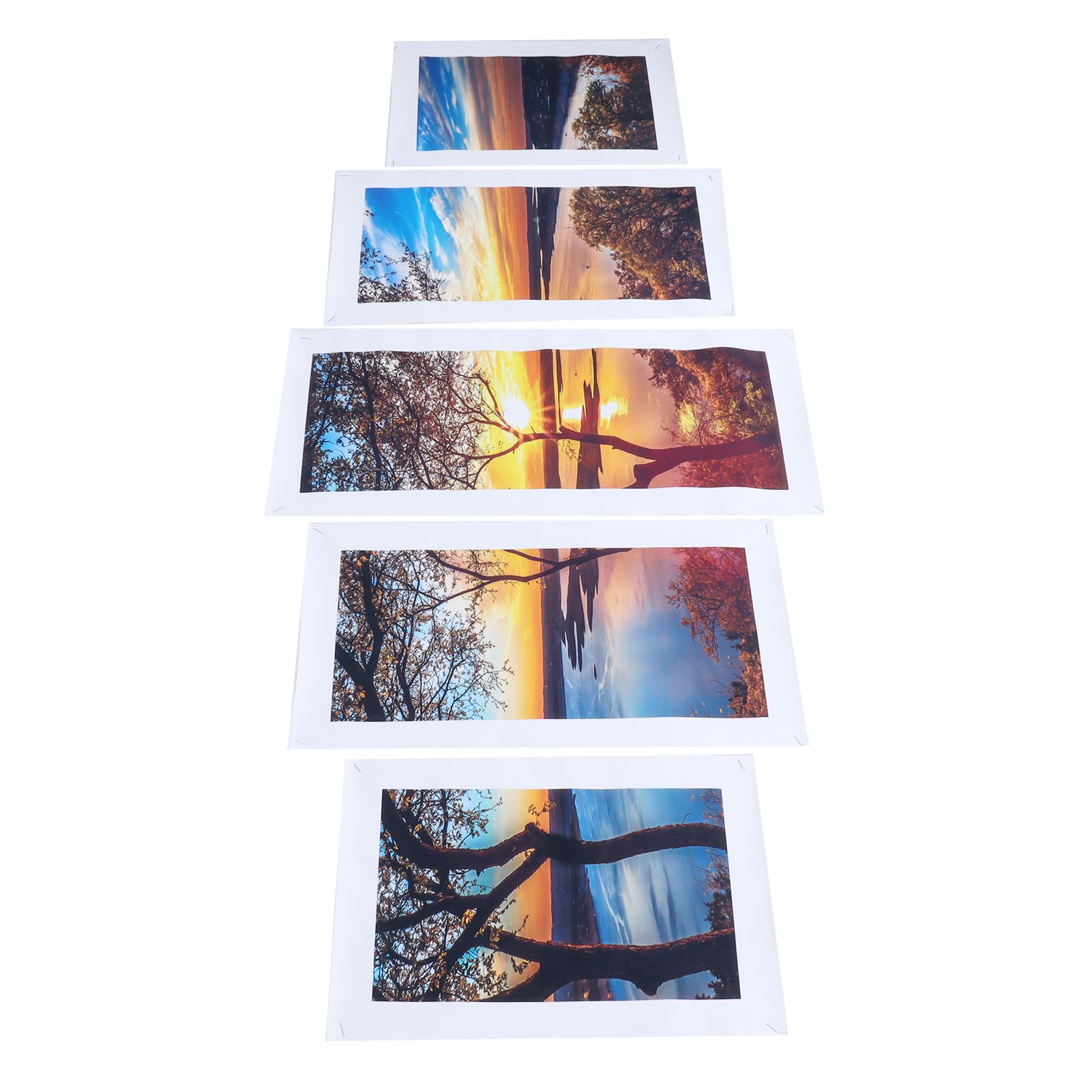 5Pcs Wall Art Painting Innovative Lake Sunset Landscape Painting Interior view 12