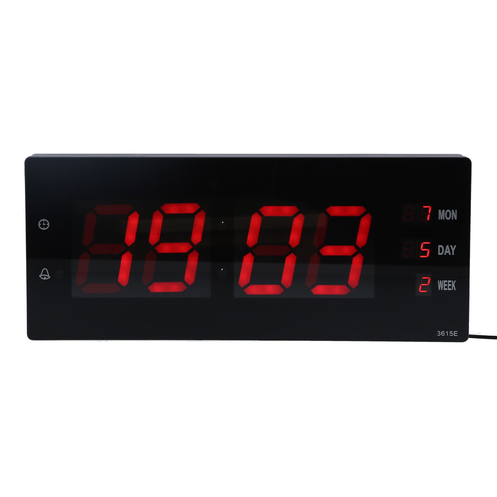 Electronic Digital Wall Clock Night Lights Temperature Calendar Clock for Home view 9