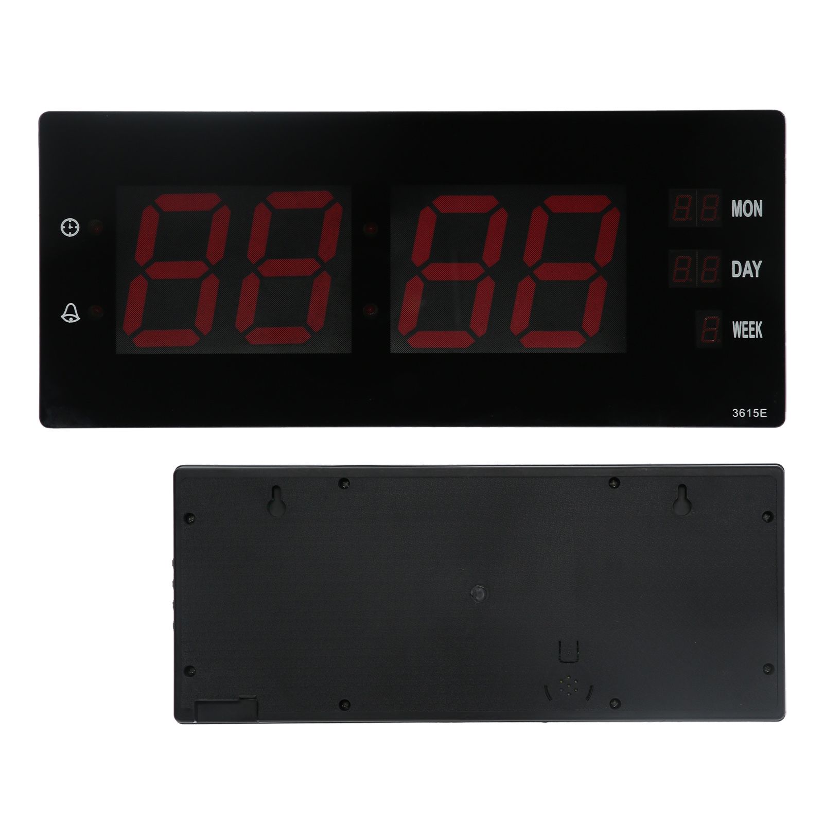 Electronic Digital Wall Clock Night Lights Temperature Calendar Clock for Home view 3