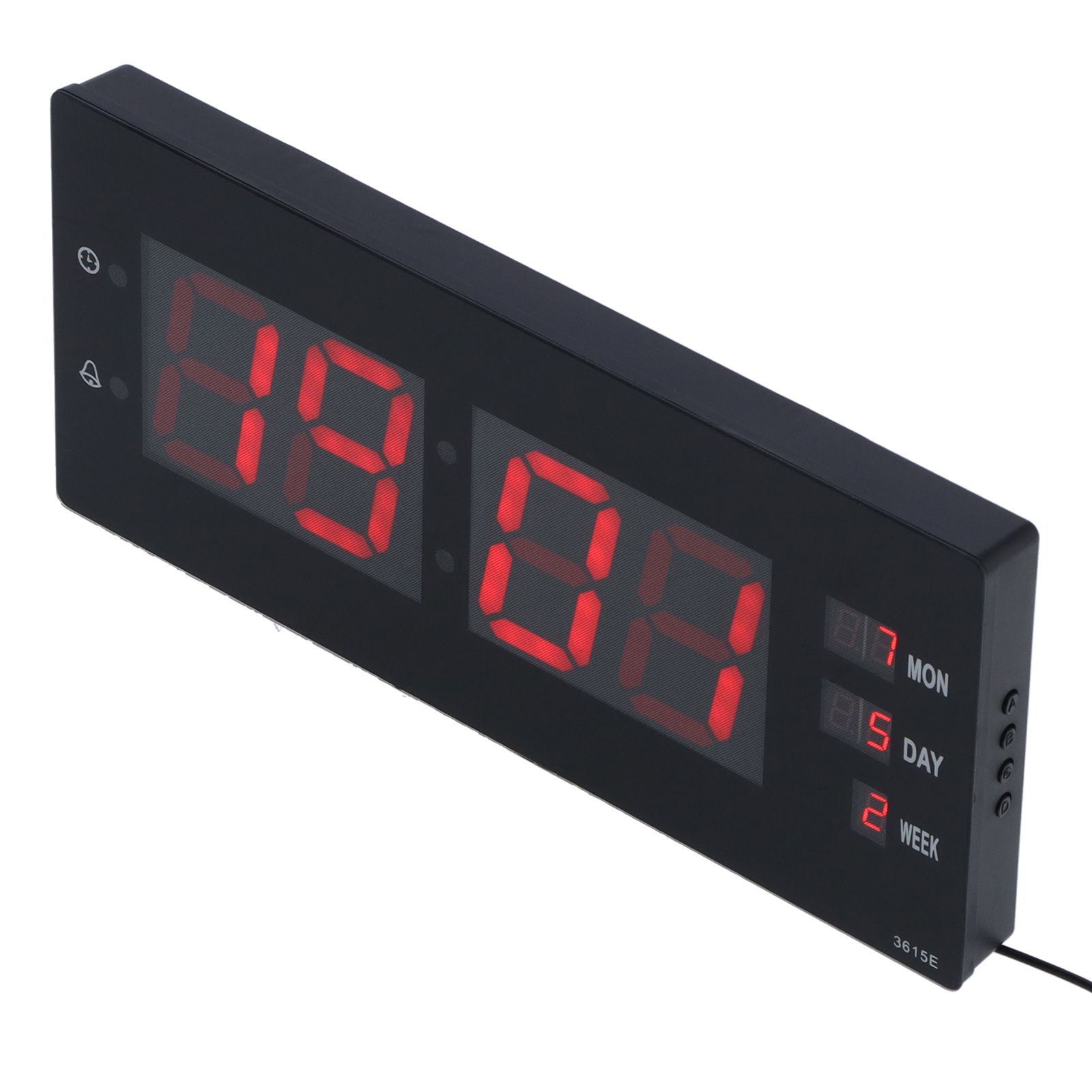 Electronic Digital Wall Clock Night Lights Temperature Calendar Clock for Home view 7
