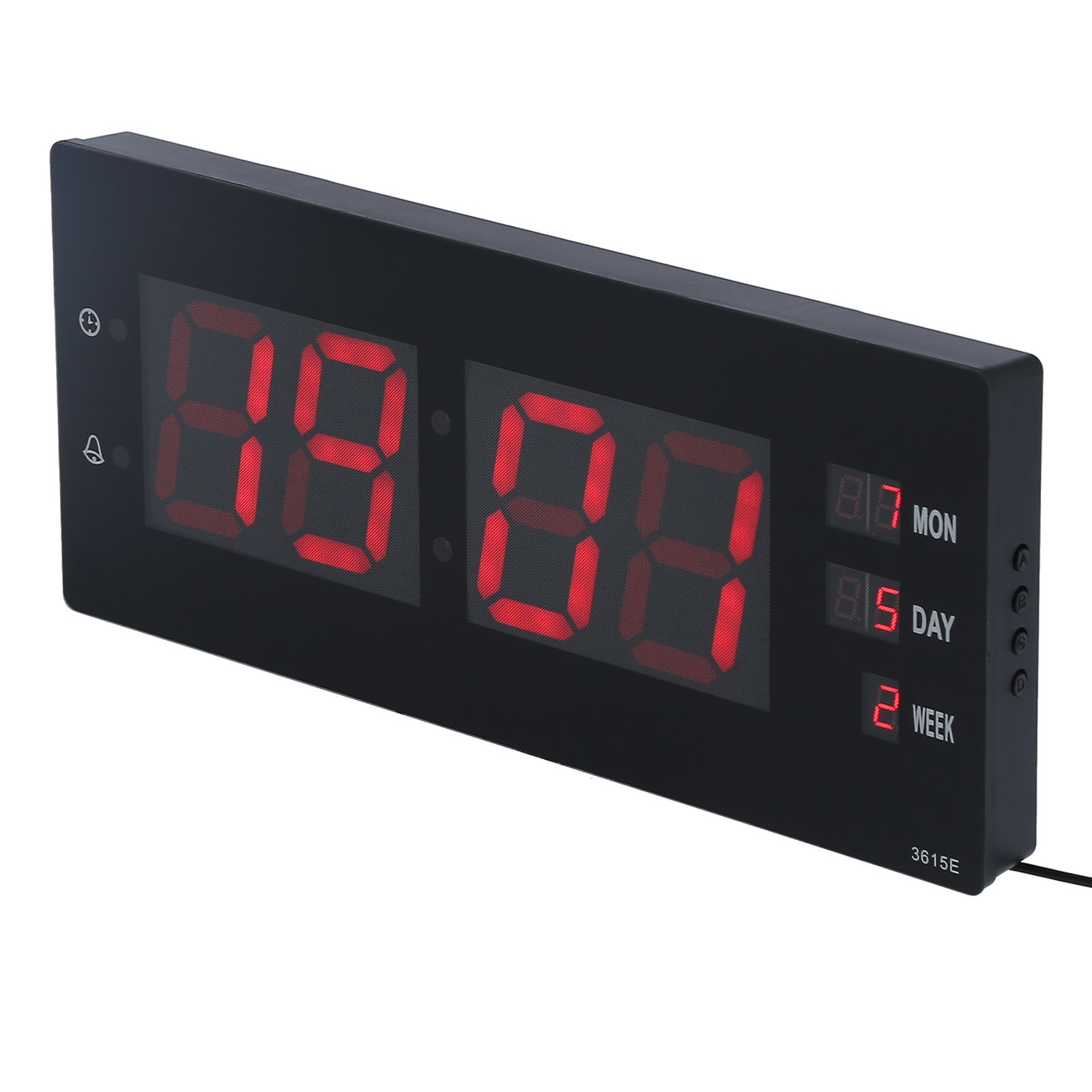 Electronic Digital Wall Clock Night Lights Temperature Calendar Clock for Home view 8
