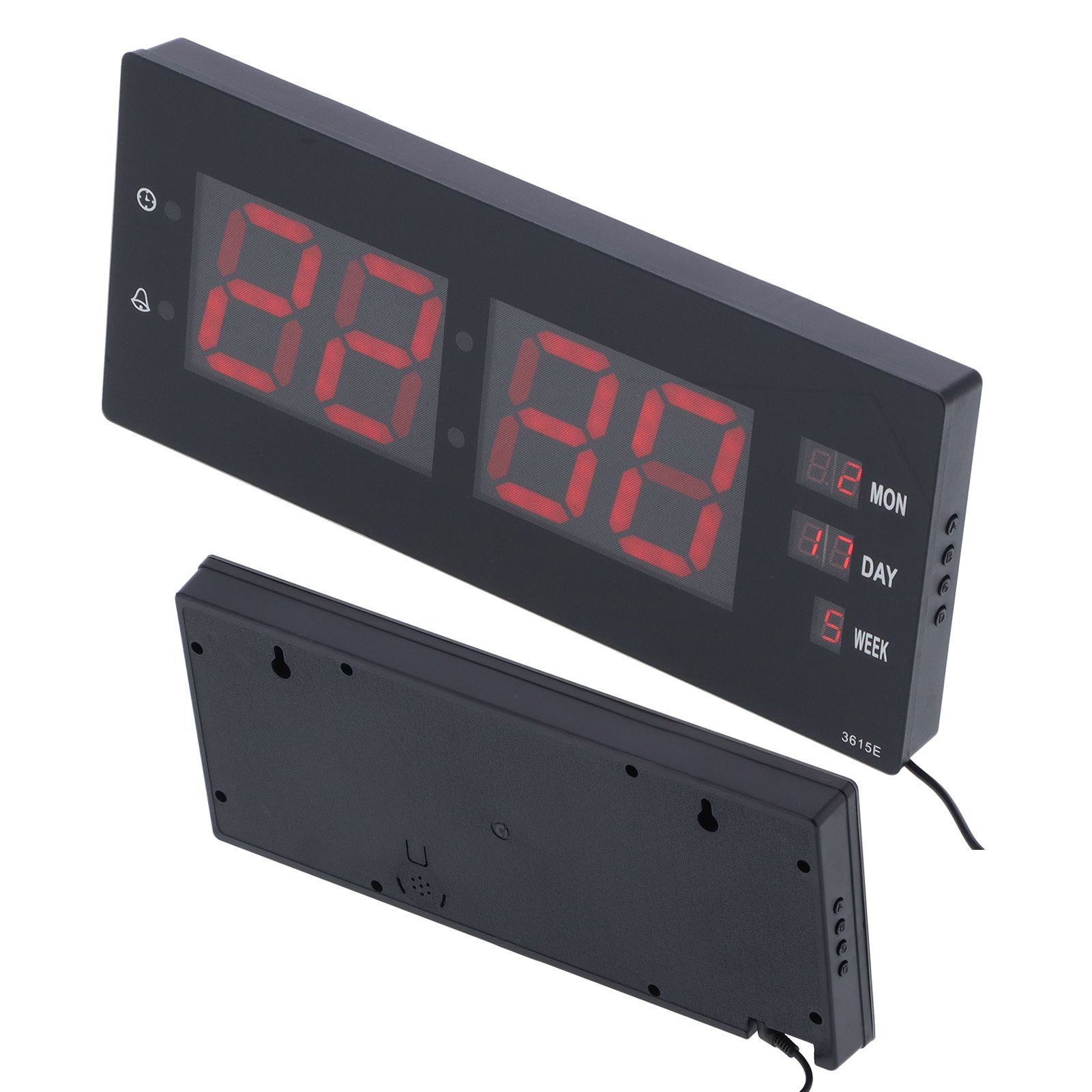 LED Calendar Clock Innovative Night Light Electronic Wall Clock for Home view 8