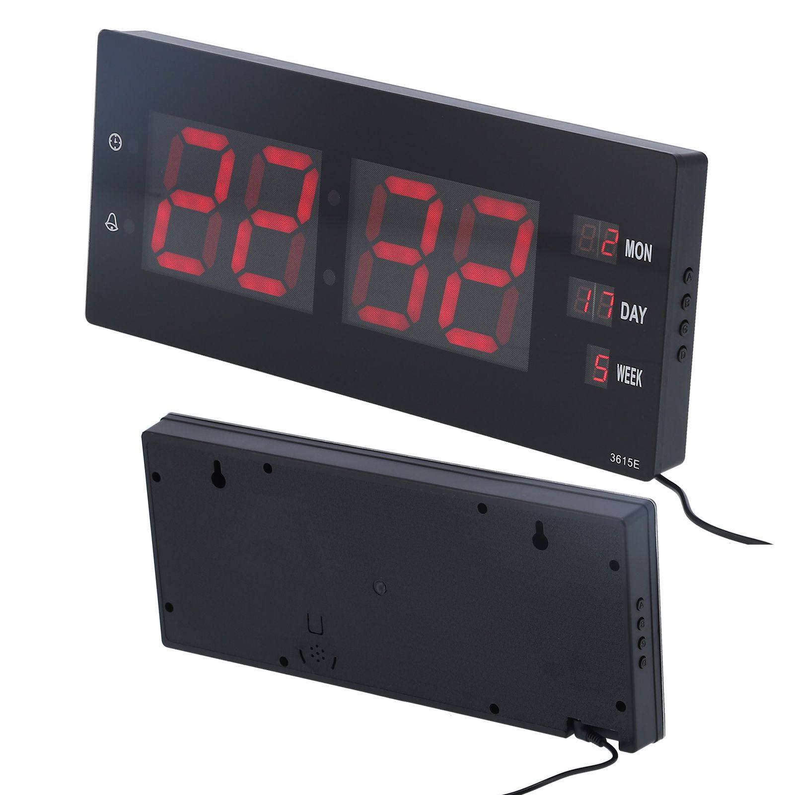 LED Calendar Clock Innovative Night Light Electronic Wall Clock for Home view 9