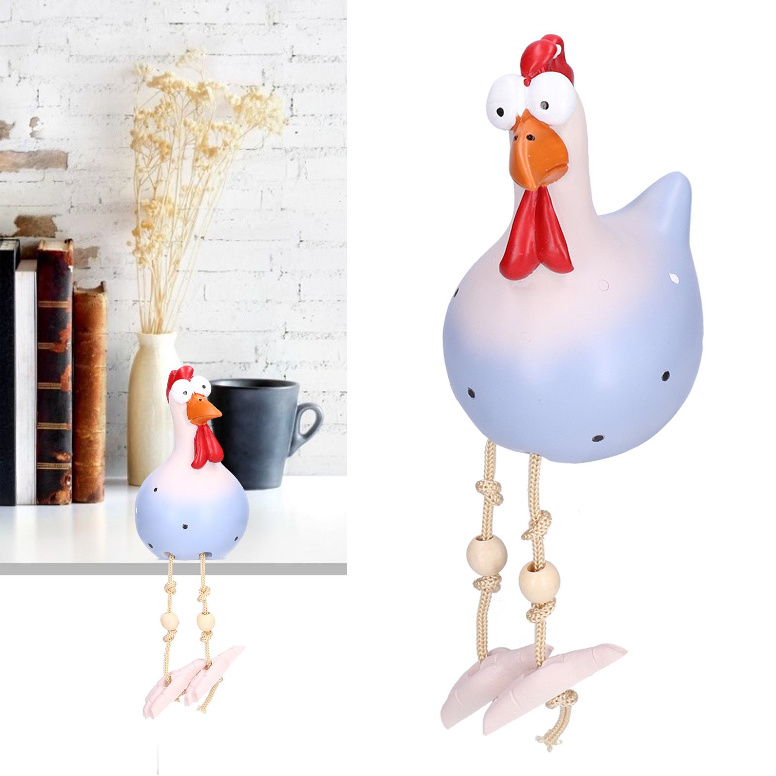 Chicken Statue Resin Animal Figure Ornament Decoration Crafts for Home Garden view 12
