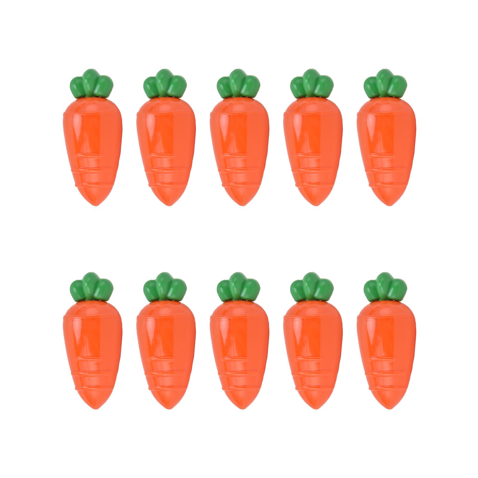 10PCS Carrot Shaped Candy Box Plastic Candy Case Container for Wedding Favor view 2