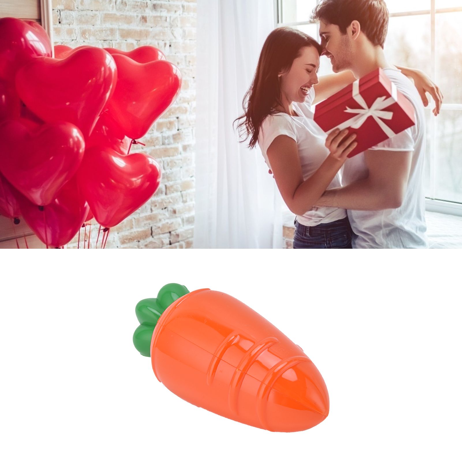 10PCS Carrot Shaped Candy Box Plastic Candy Case Container for Wedding Favor view 12