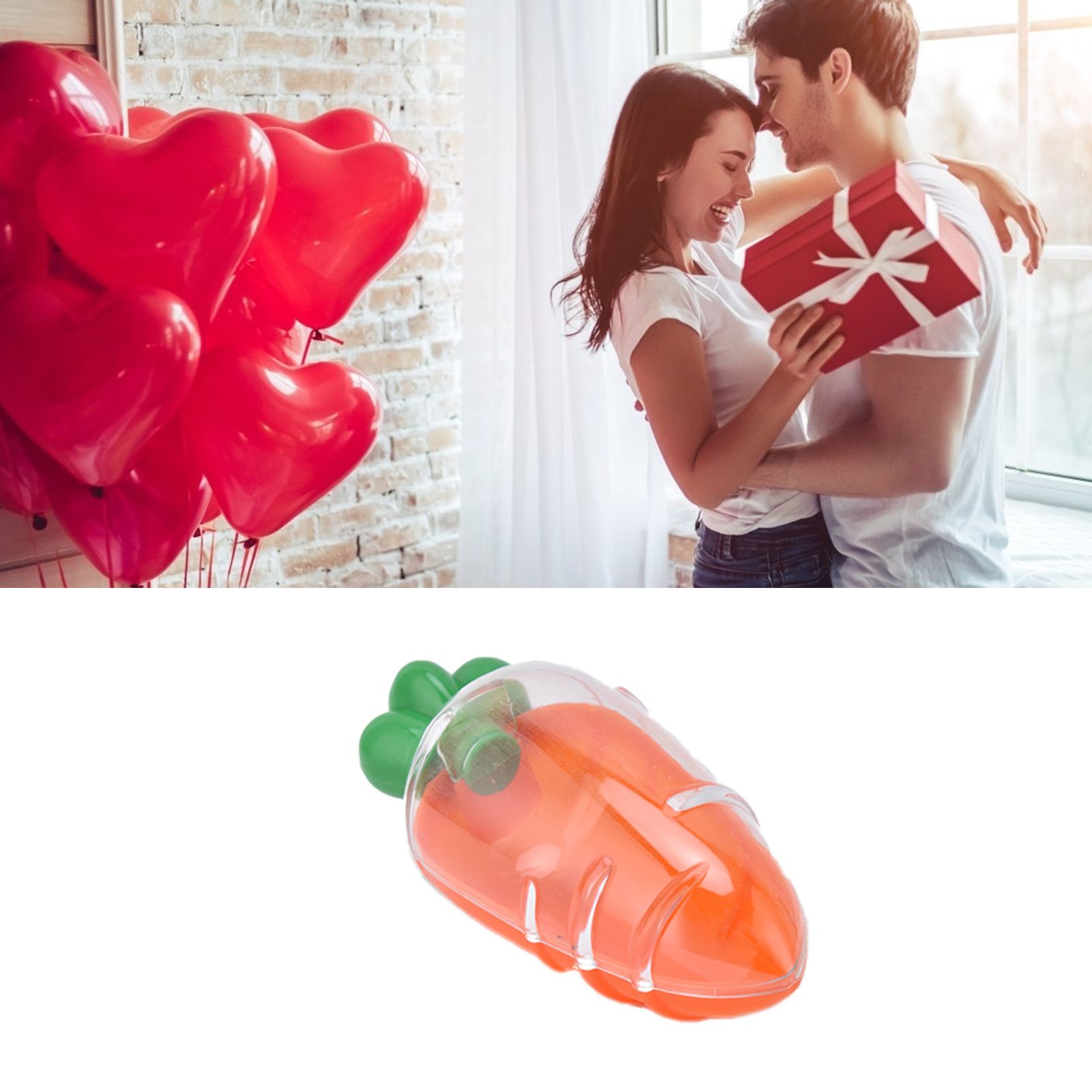 10PCS Carrot Shaped Candy Box Plastic Candy Case Container for Wedding Favor view 12