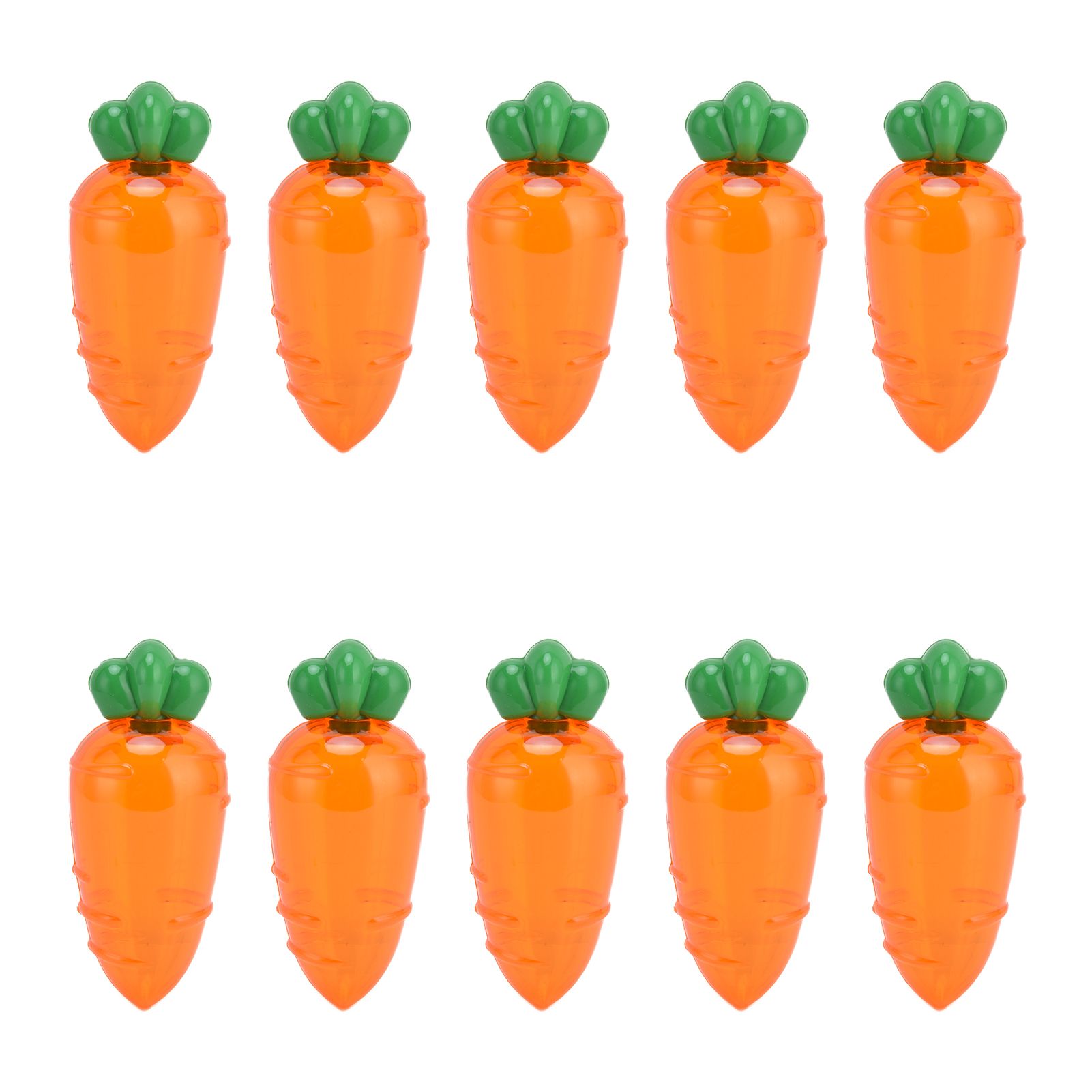 10PCS Carrot Shaped Candy Box Plastic Candy Case Container for Wedding Favor view 2