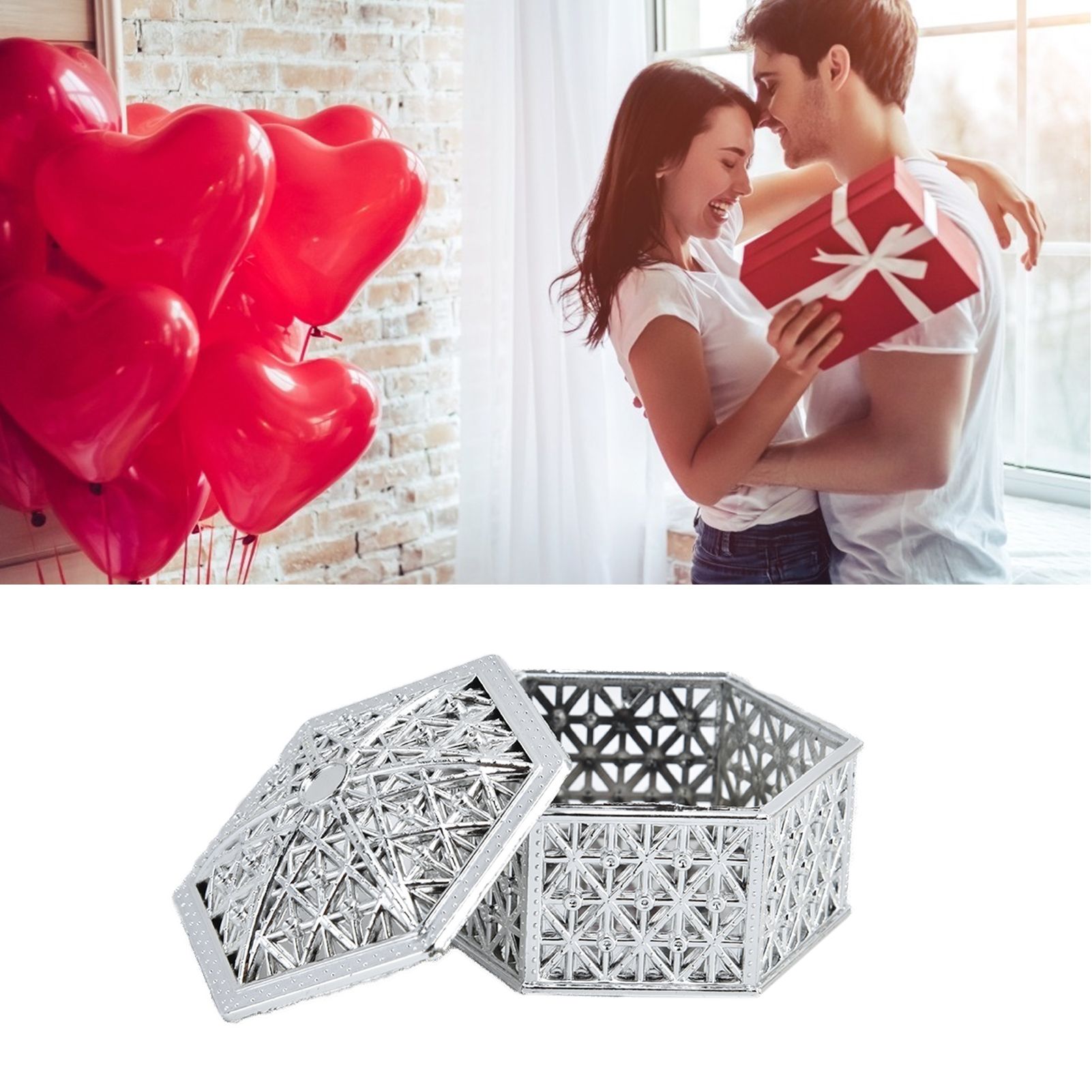 12PCS Hollow Candy Box Plastic Candy Case Container for Wedding Bridal Shower view 11