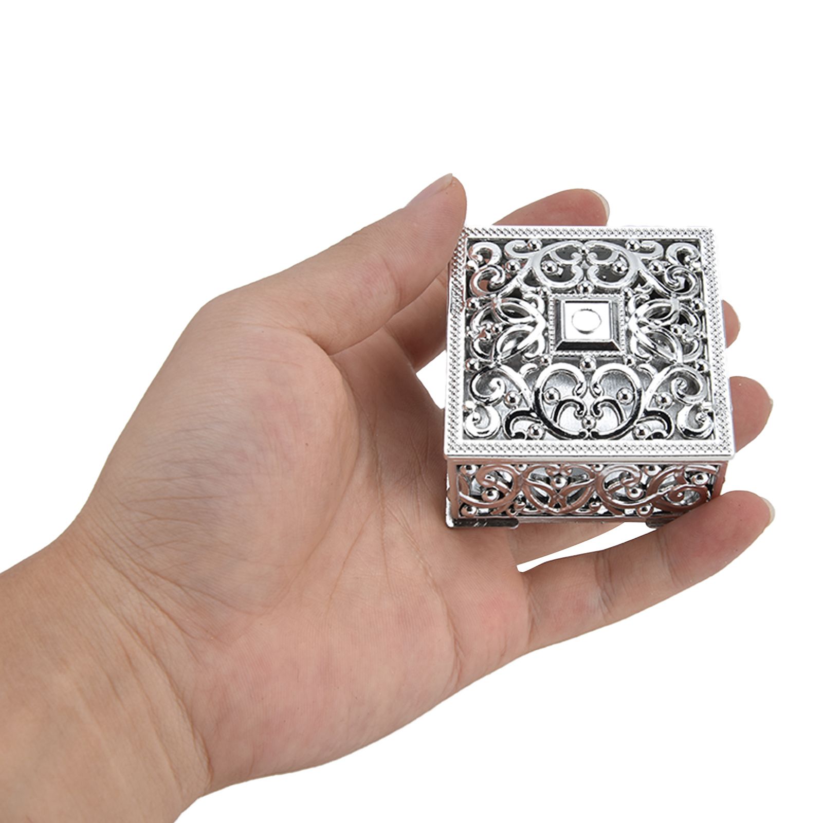 12PCS Hollow Candy Box Plastic Candy Case Container for Wedding Bridal Shower view 12
