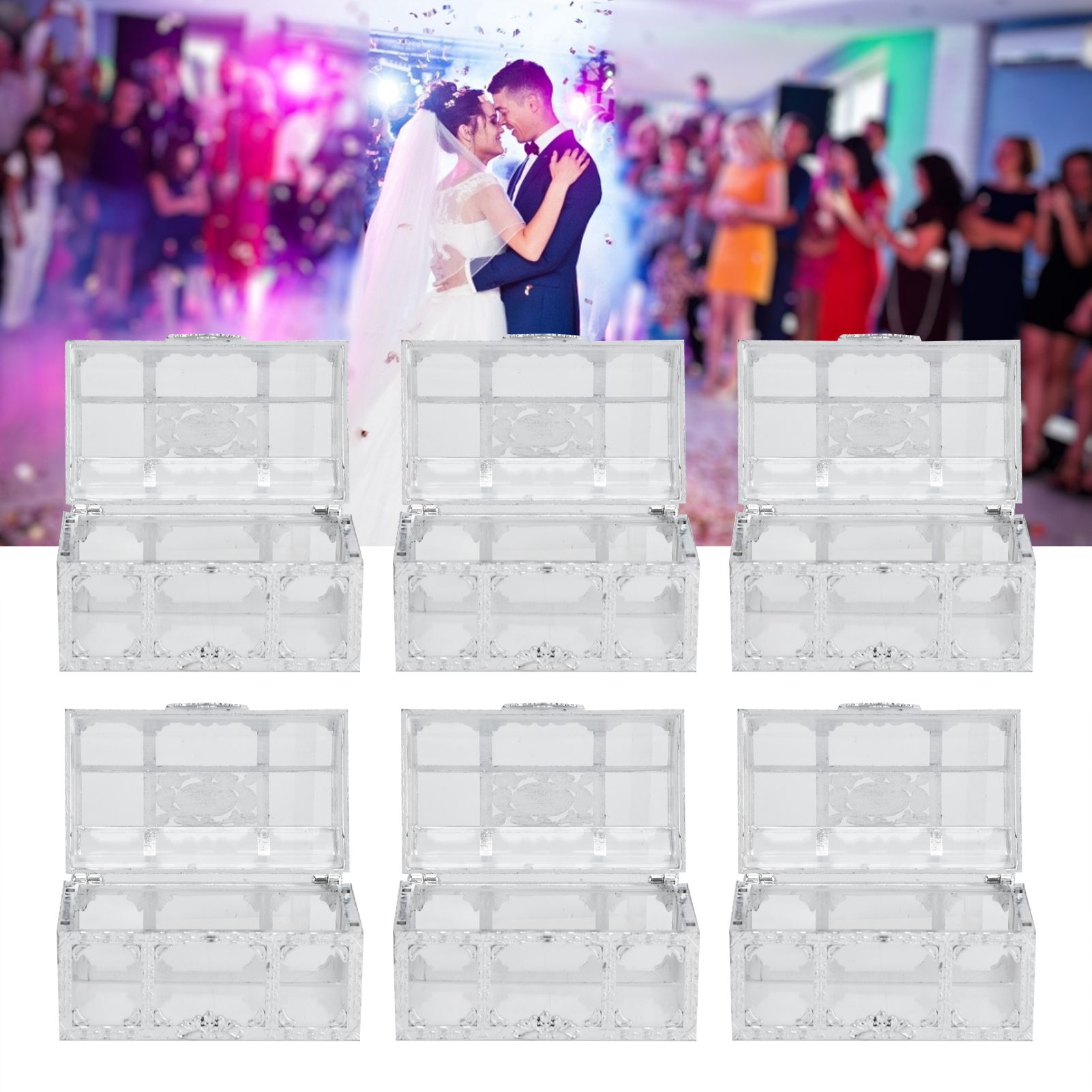 12PCS Hollow Out Candy Box Chocolate Gift Treat Boxes Container Case Wedding view 12