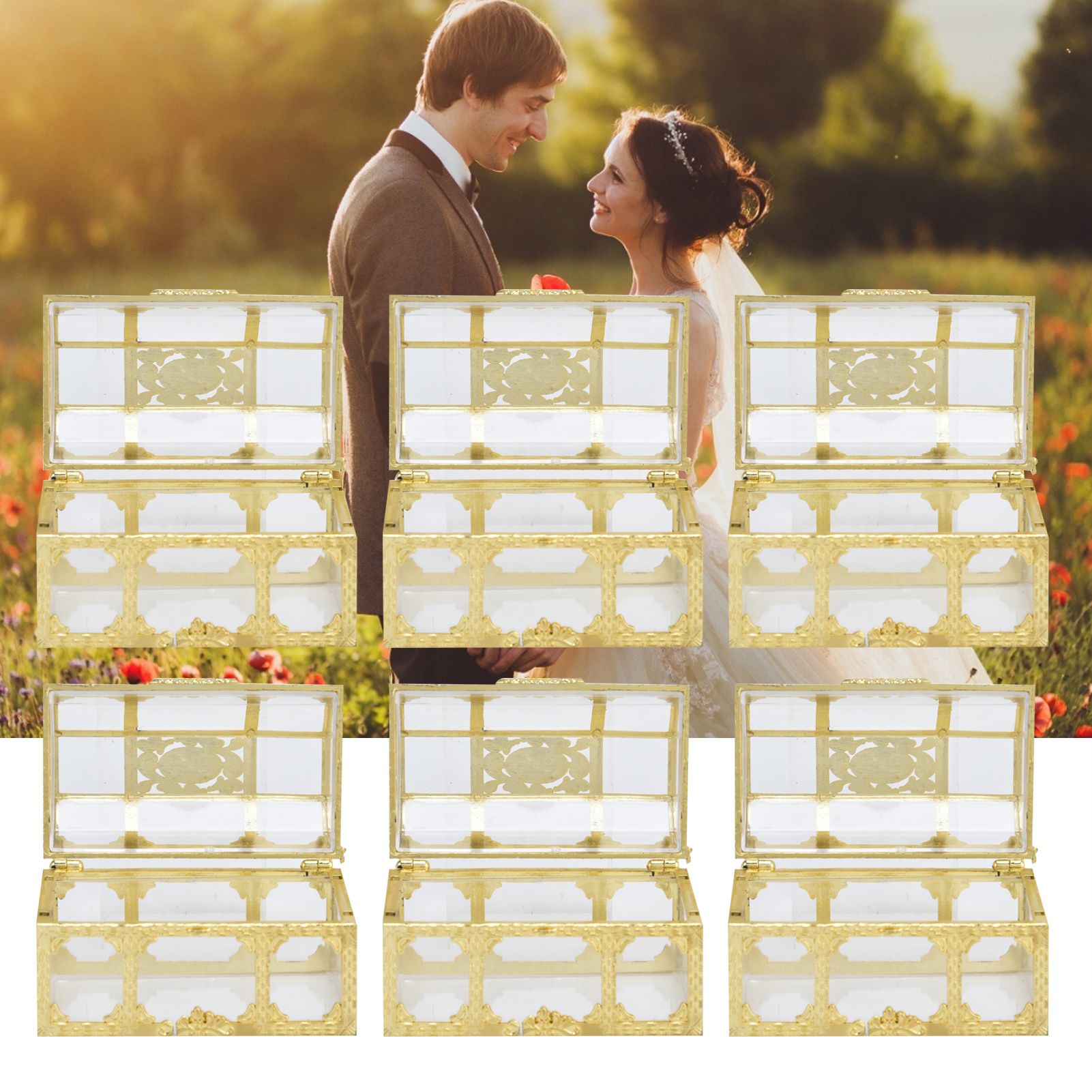 12PCS Hollow Out Candy Box Chocolate Gift Treat Boxes Container Case Wedding view 12