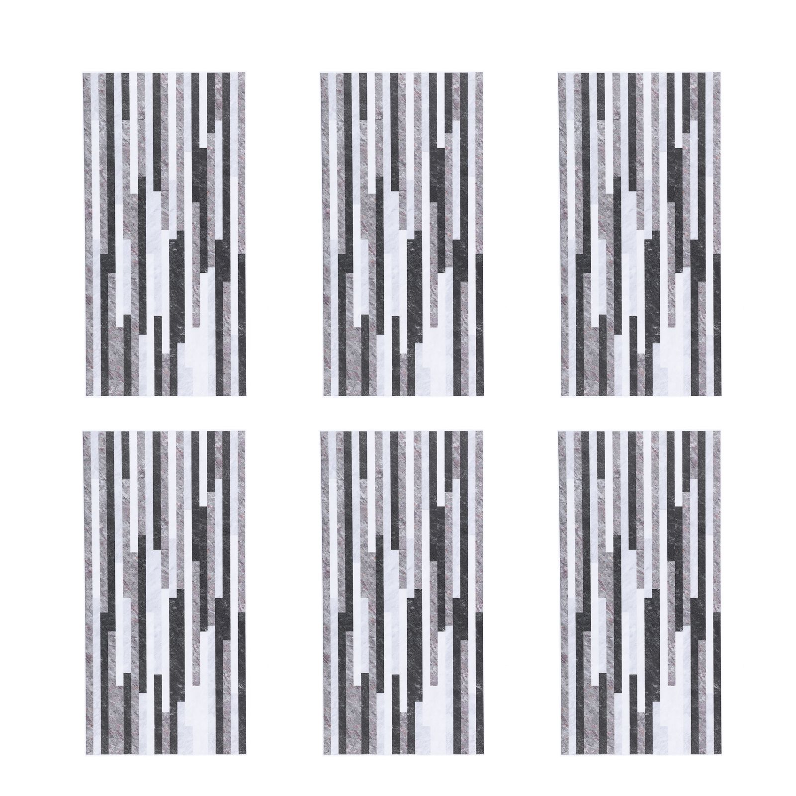 6Pcs set Wall Sticker Self Adhesive Wallpaper Wall Decoration for Bathroom view 2
