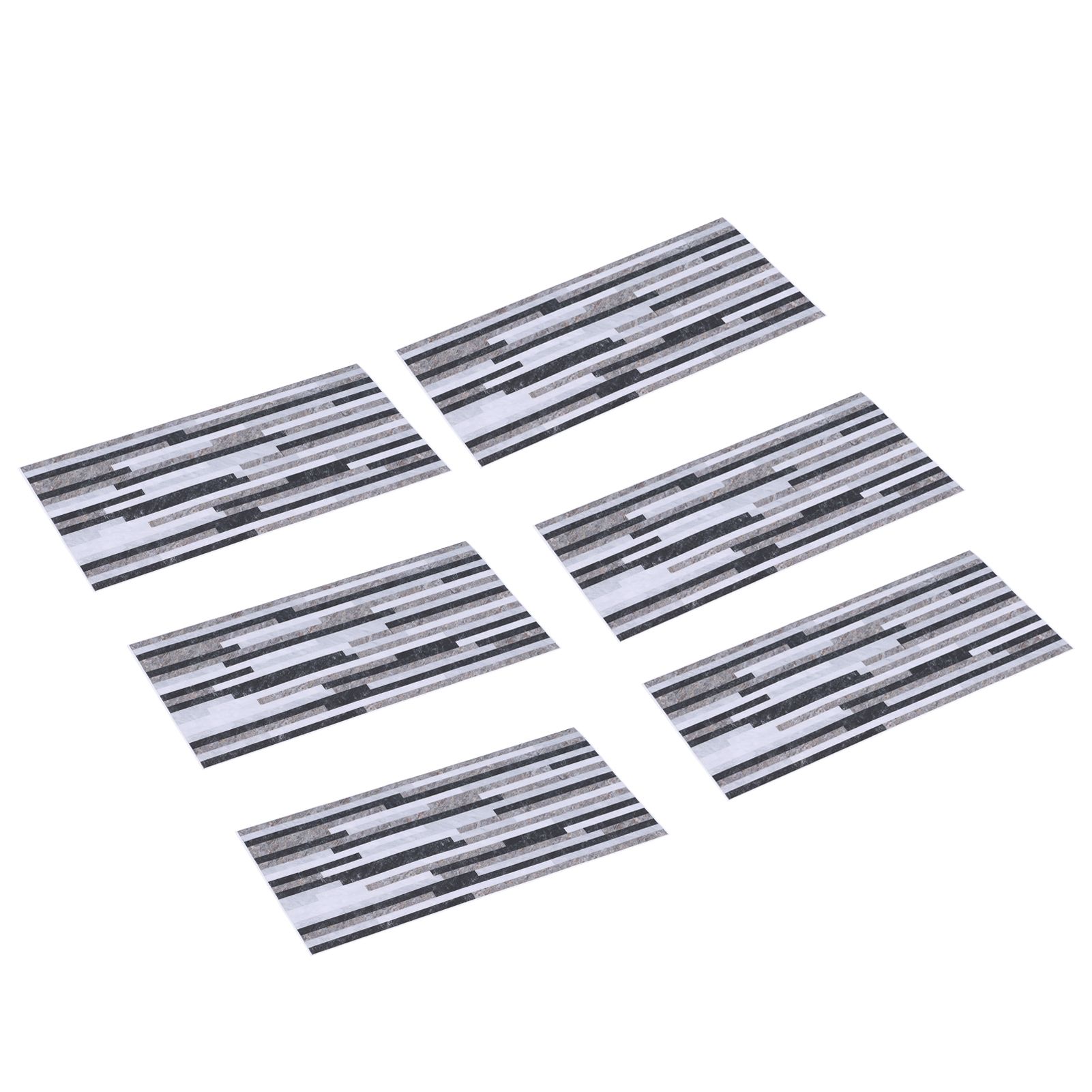 6Pcs set Wall Sticker Self Adhesive Wallpaper Wall Decoration for Bathroom view 5