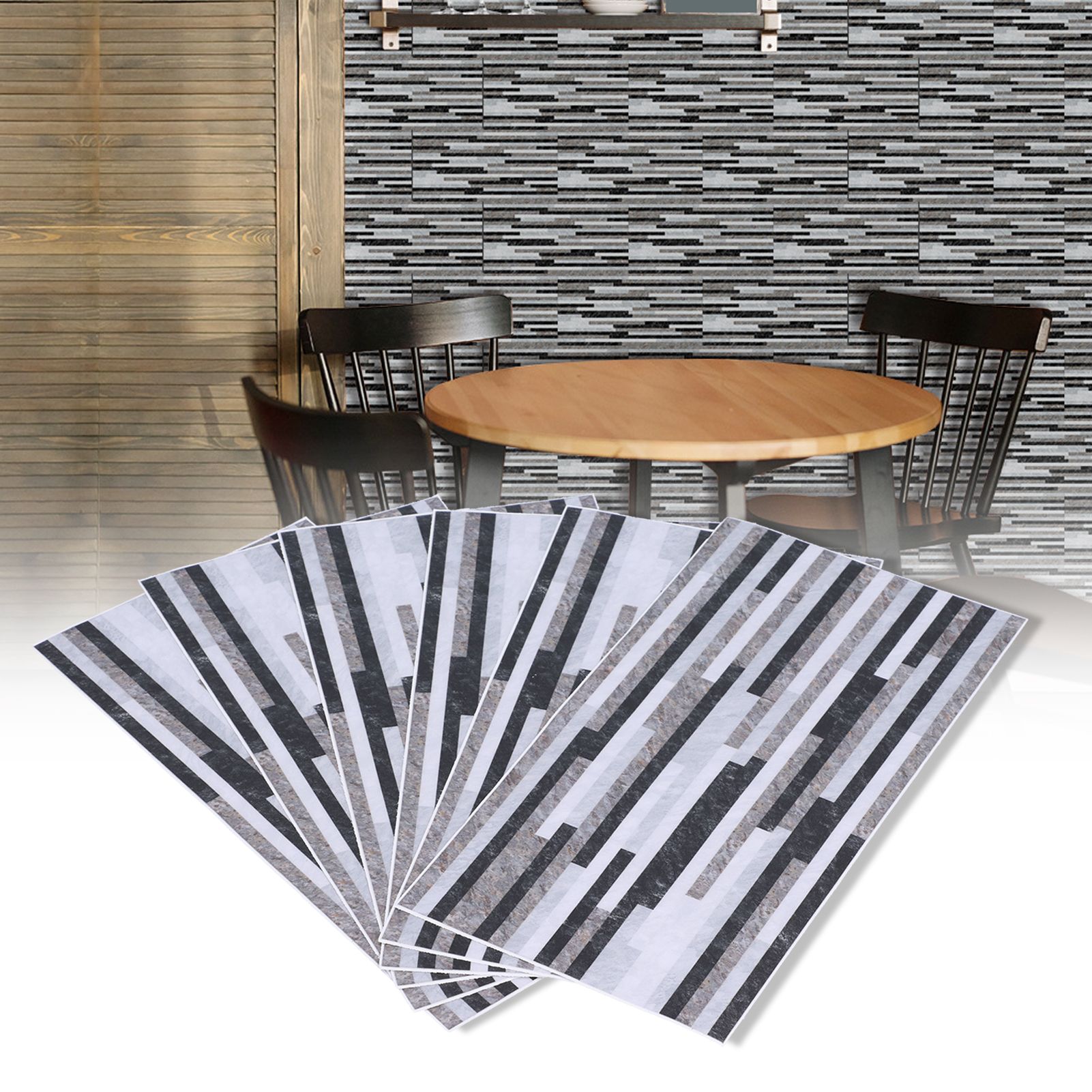 6Pcs set Wall Sticker Self Adhesive Wallpaper Wall Decoration for Bathroom view 11