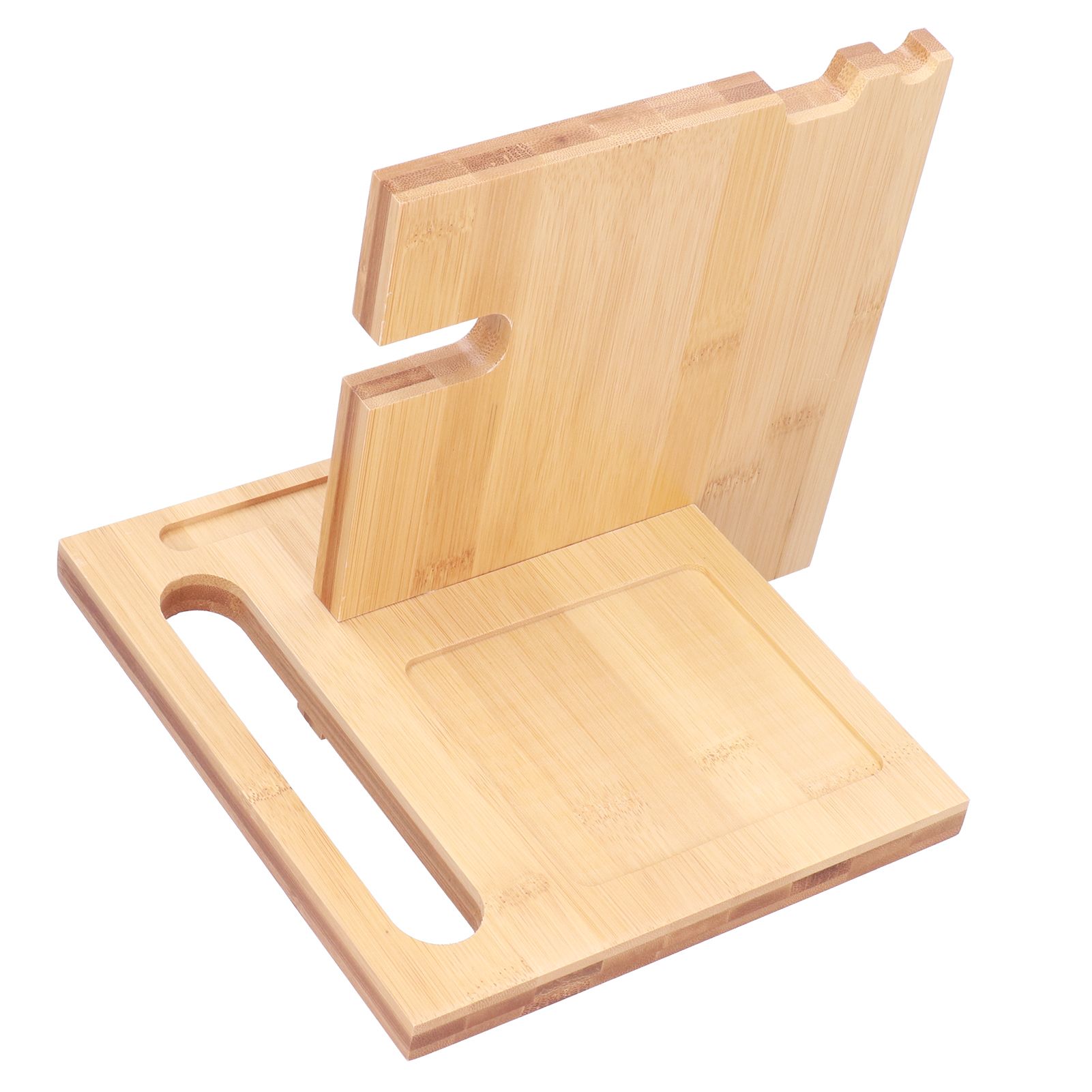 Wood Mobile Phone Holder MultiFunctional Wallet Storage Box for Home Office view 4