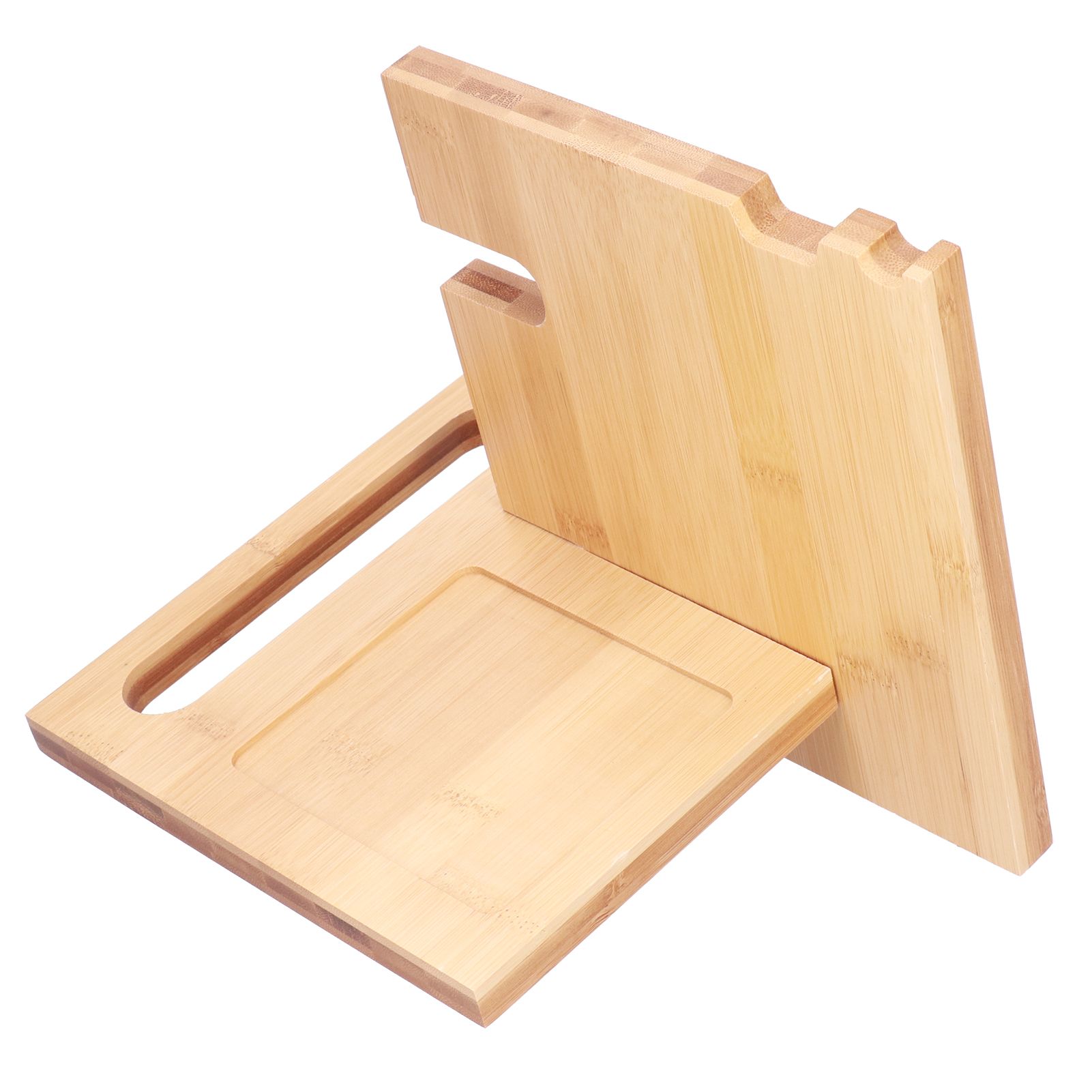 Wood Mobile Phone Holder MultiFunctional Wallet Storage Box for Home Office view 6
