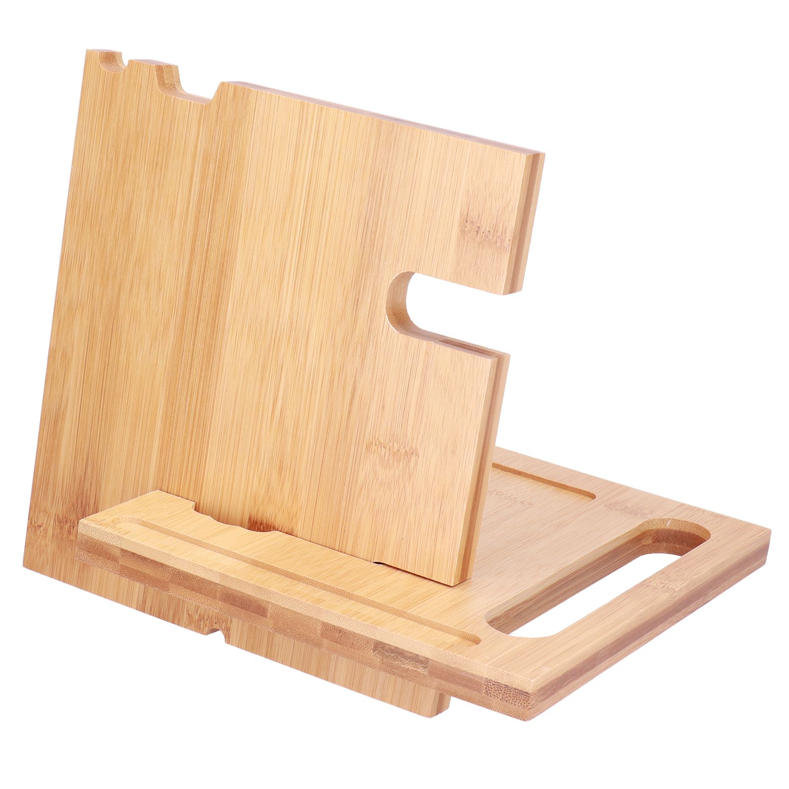 Wood Mobile Phone Holder MultiFunctional Wallet Storage Box for Home Office view 8